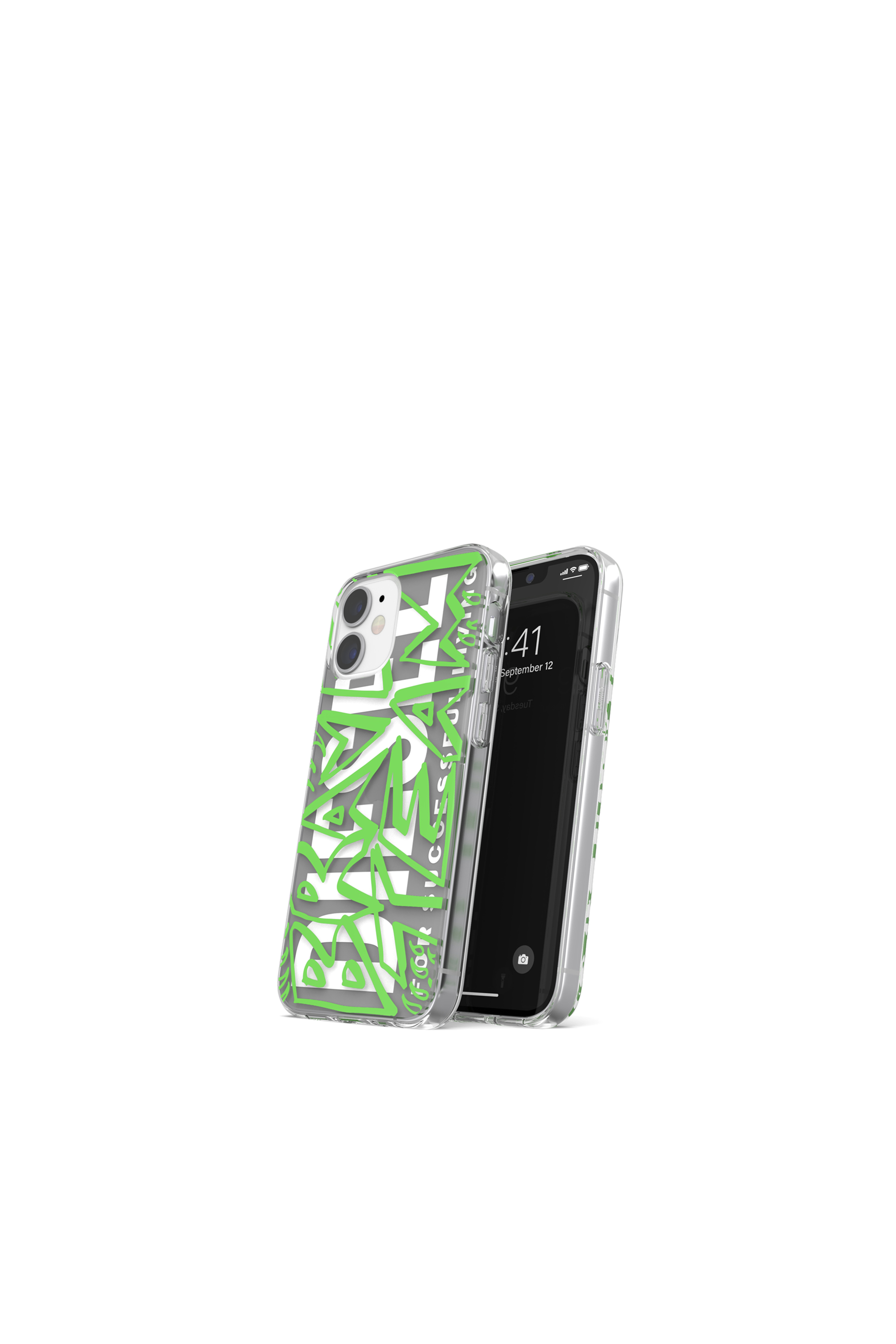 Diesel - 42569 STANDARD CASE, Coque en TPU ultra-l&eacute;ger pur iPhone 12 Mini Mixte in Vert - 3