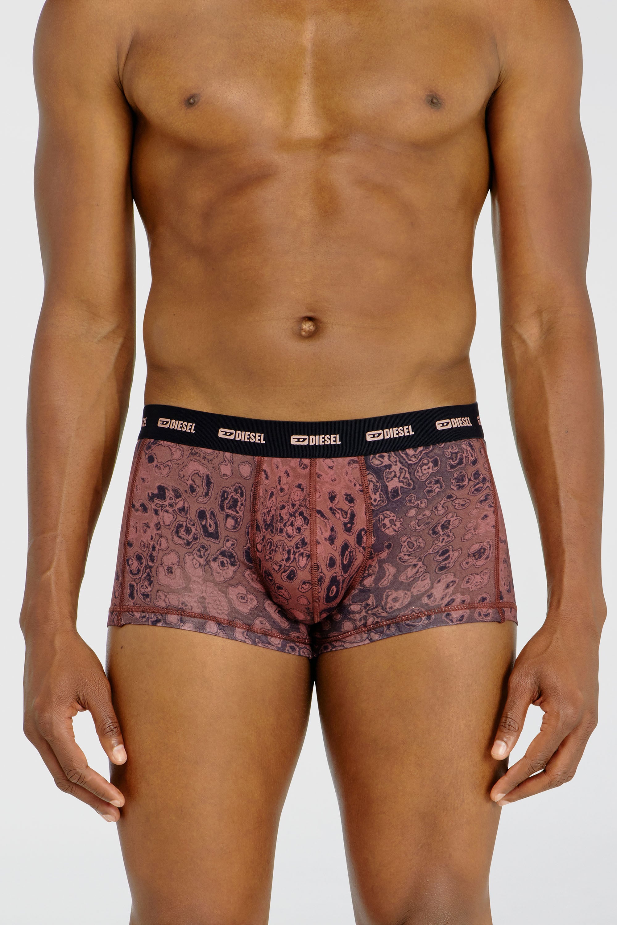 Diesel - DAMIEN-UTLT-3PACK, Lot de trois boxers en coton stretch Homme in Violet - 2