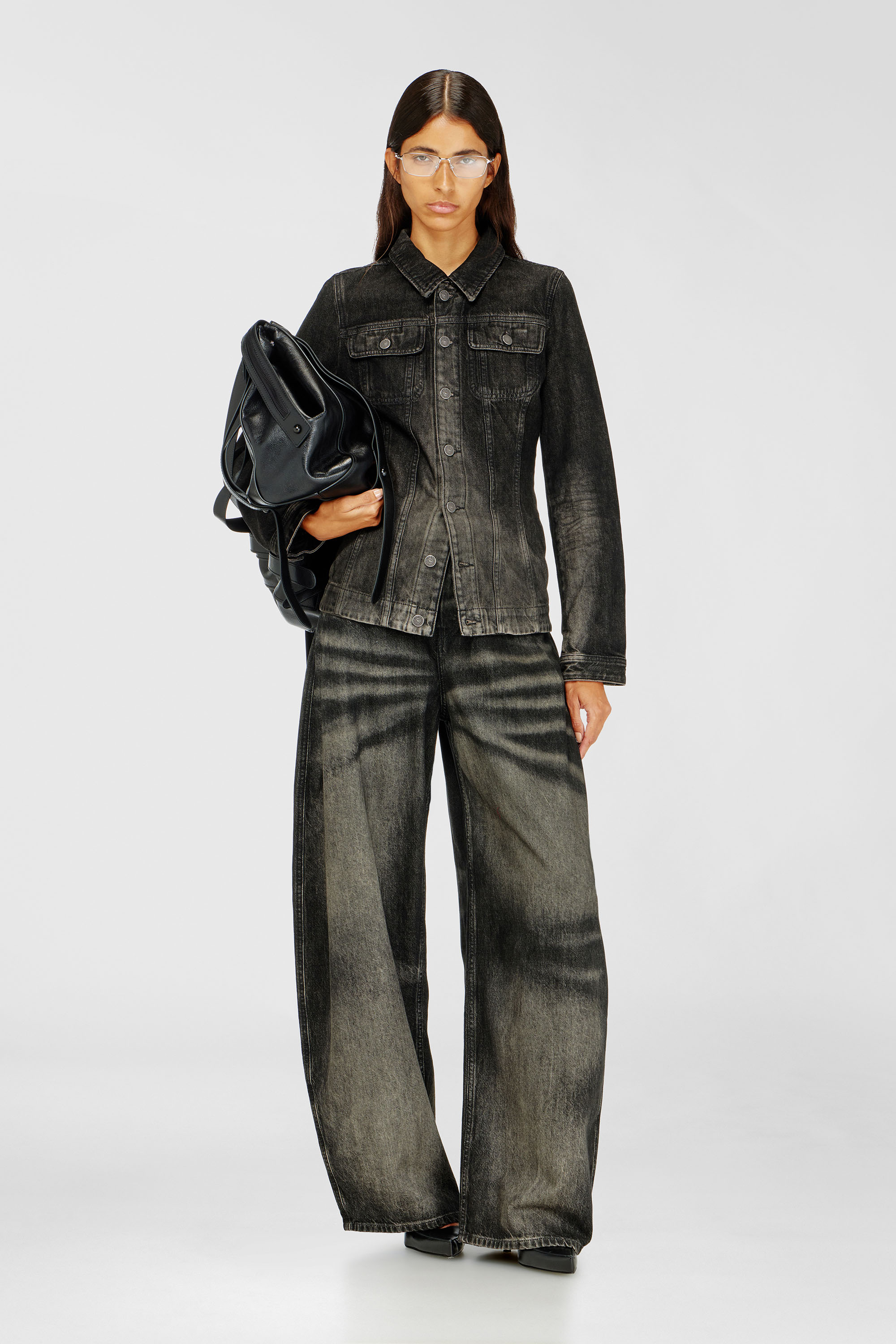 Diesel - Relaxed Jeans 1987 D-Khelz 09R33 Femme, Noir/Gris fonc&eacute; - Image 1
