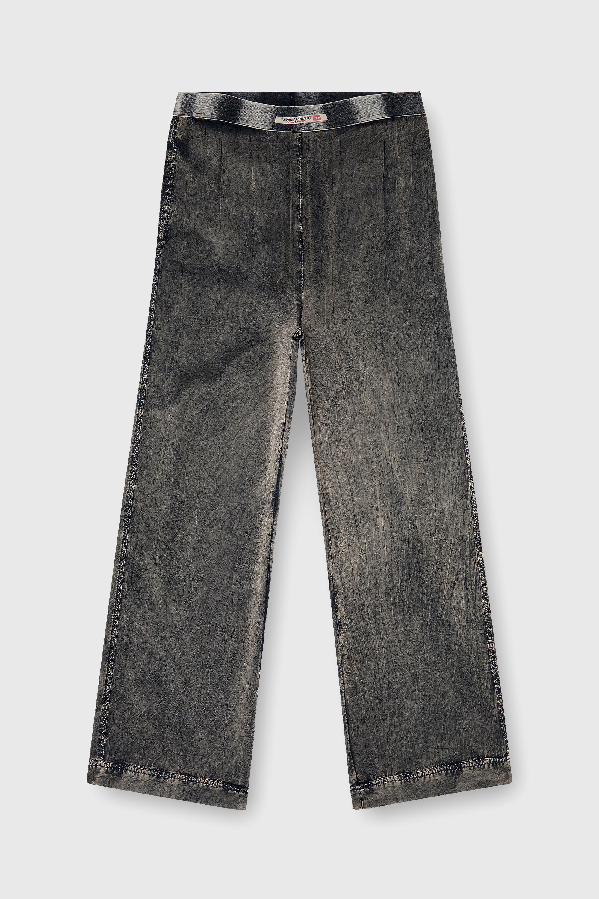 Diesel - ZAYNE-DNM, Pantalon en viscose &agrave; la coupe fluide Homme in Gris - 2
