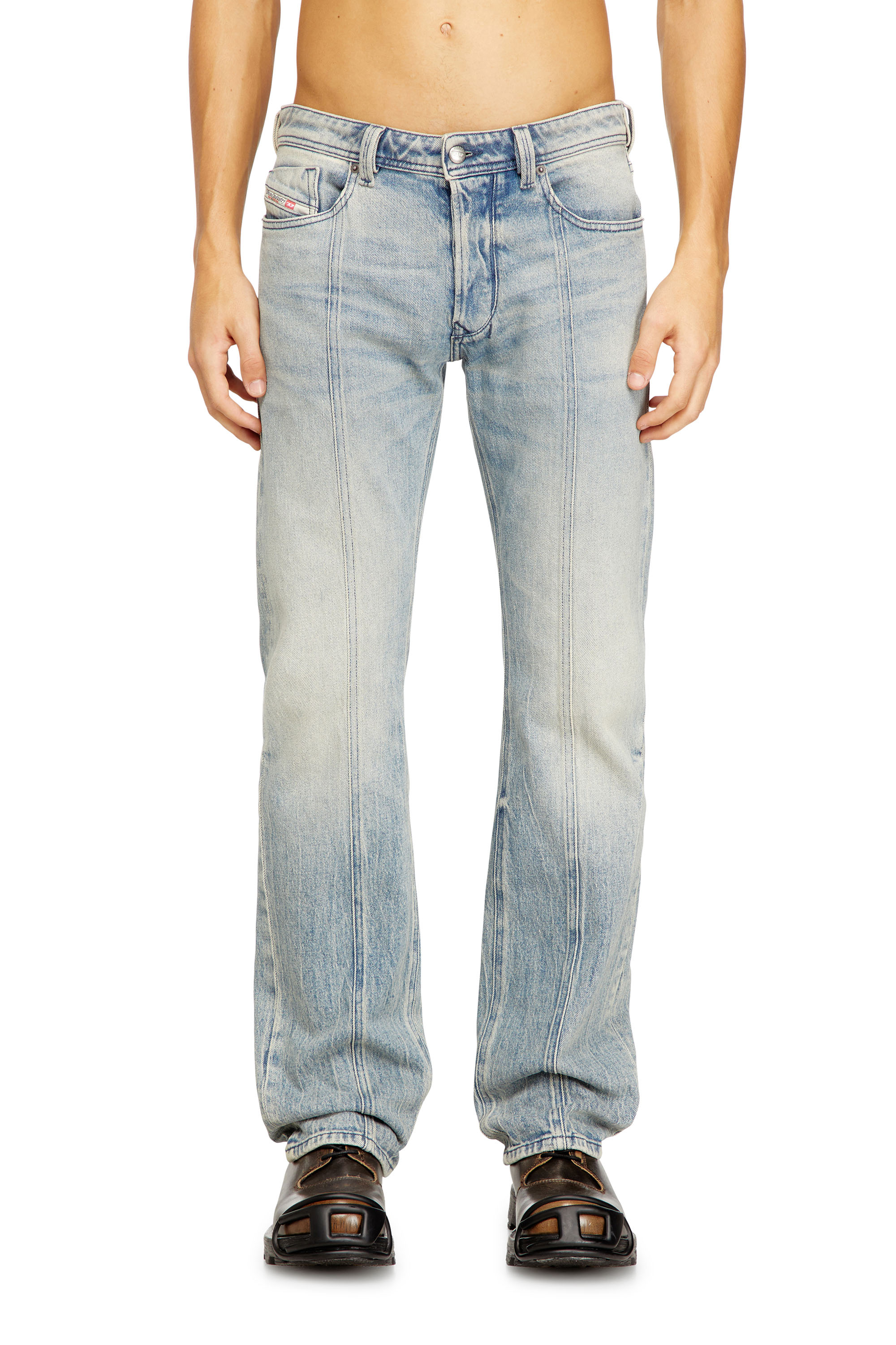 Diesel - Man's Regular Jeans 1985 Larkee 09N55, Light Blue - 1