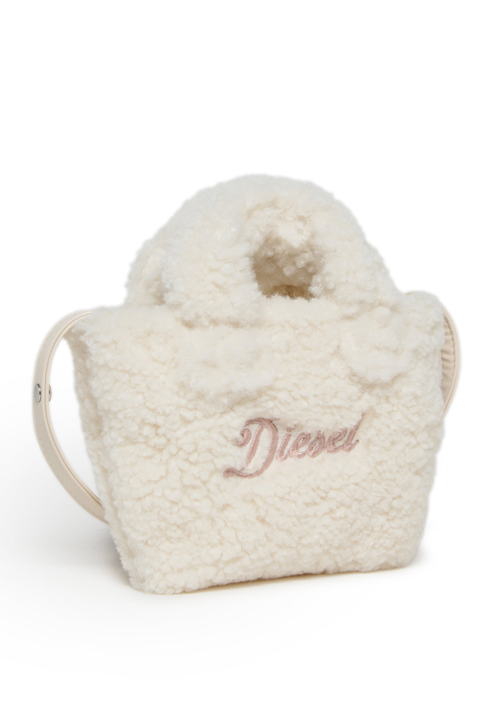 Diesel - WIXIT, WIXIT - Mini sac en polaire teddy Femme in Blanc - 3