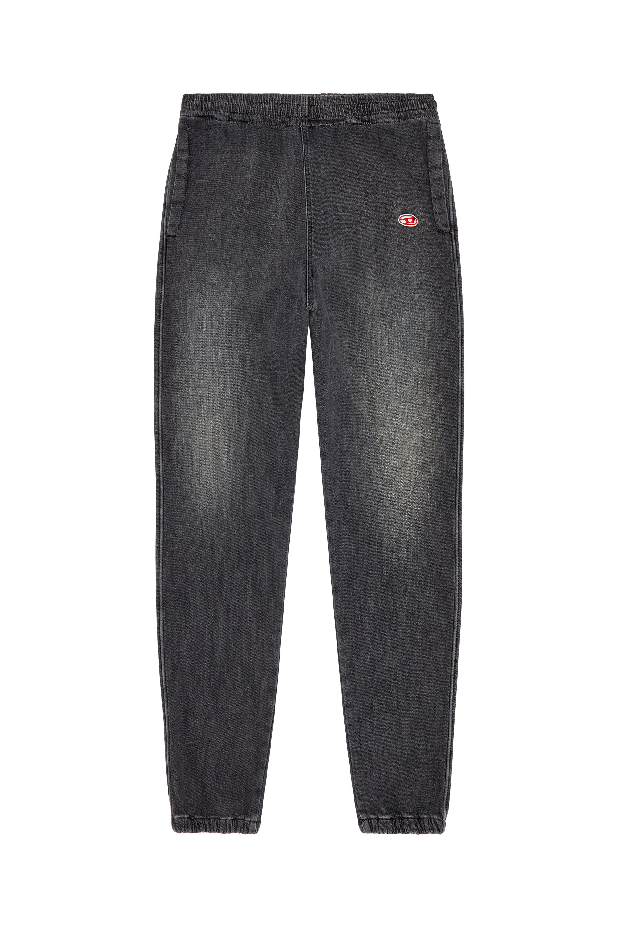 Diesel - Tapered D-Lab Track Denim 09E30, Black/Dark grey - Image 5