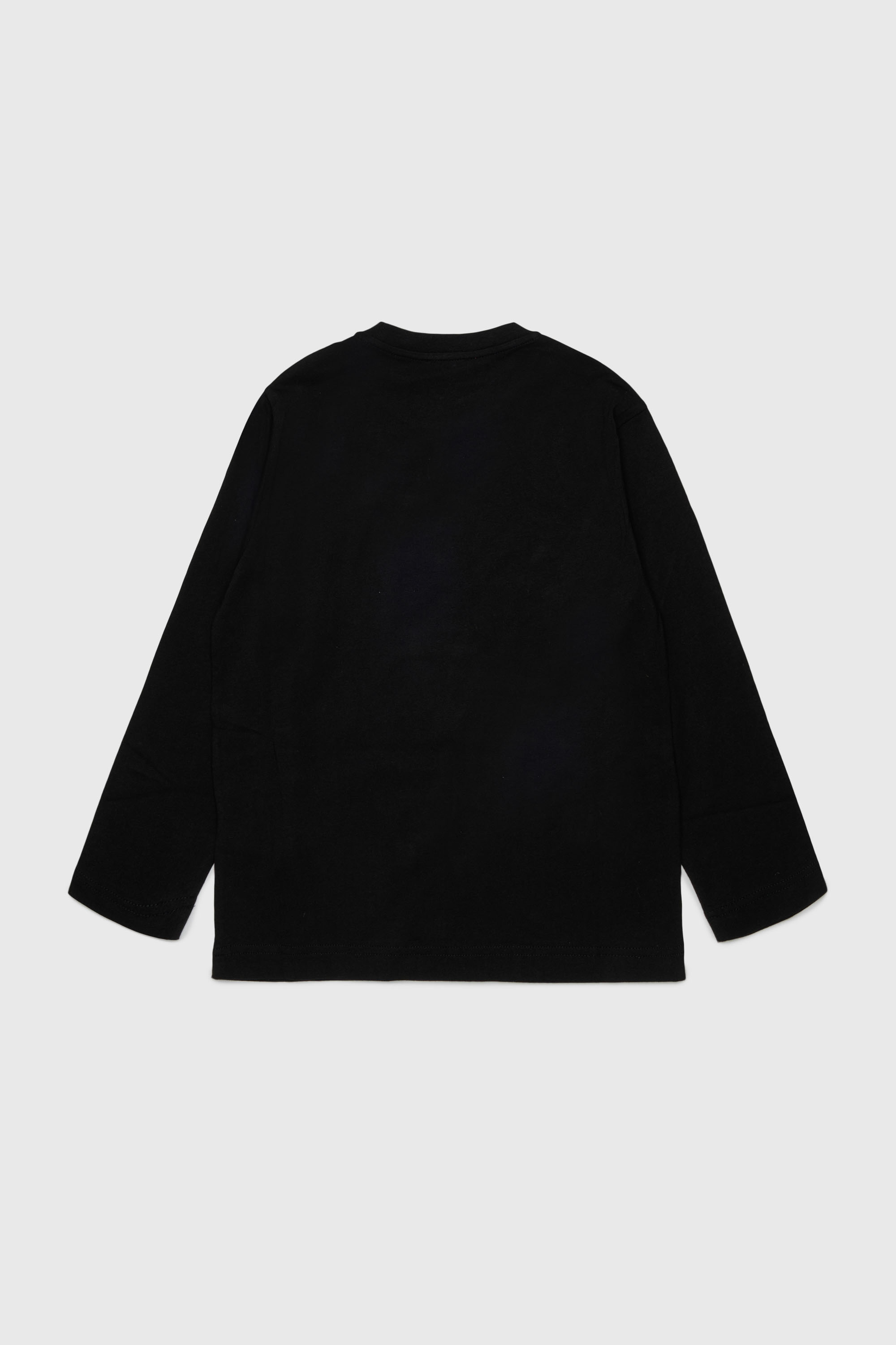 Diesel - TCIRCLELS OVER, T-shirt &agrave; manches longues avec logo Oval D Homme in Noir - 2