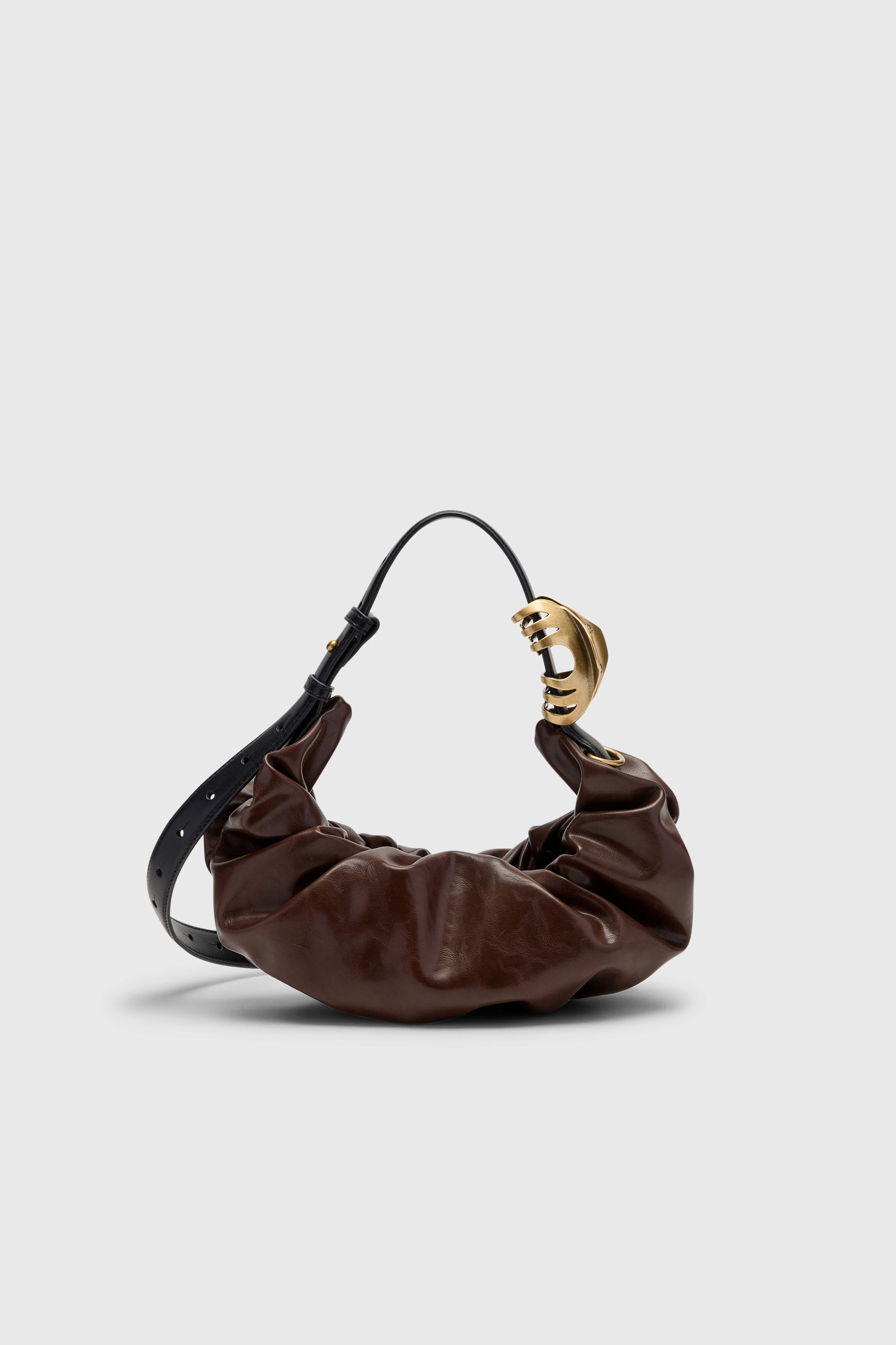 Diesel - GRAB-D HOBO S, Grab-D-Sac hobo froiss&eacute; Femme in Marron - 3