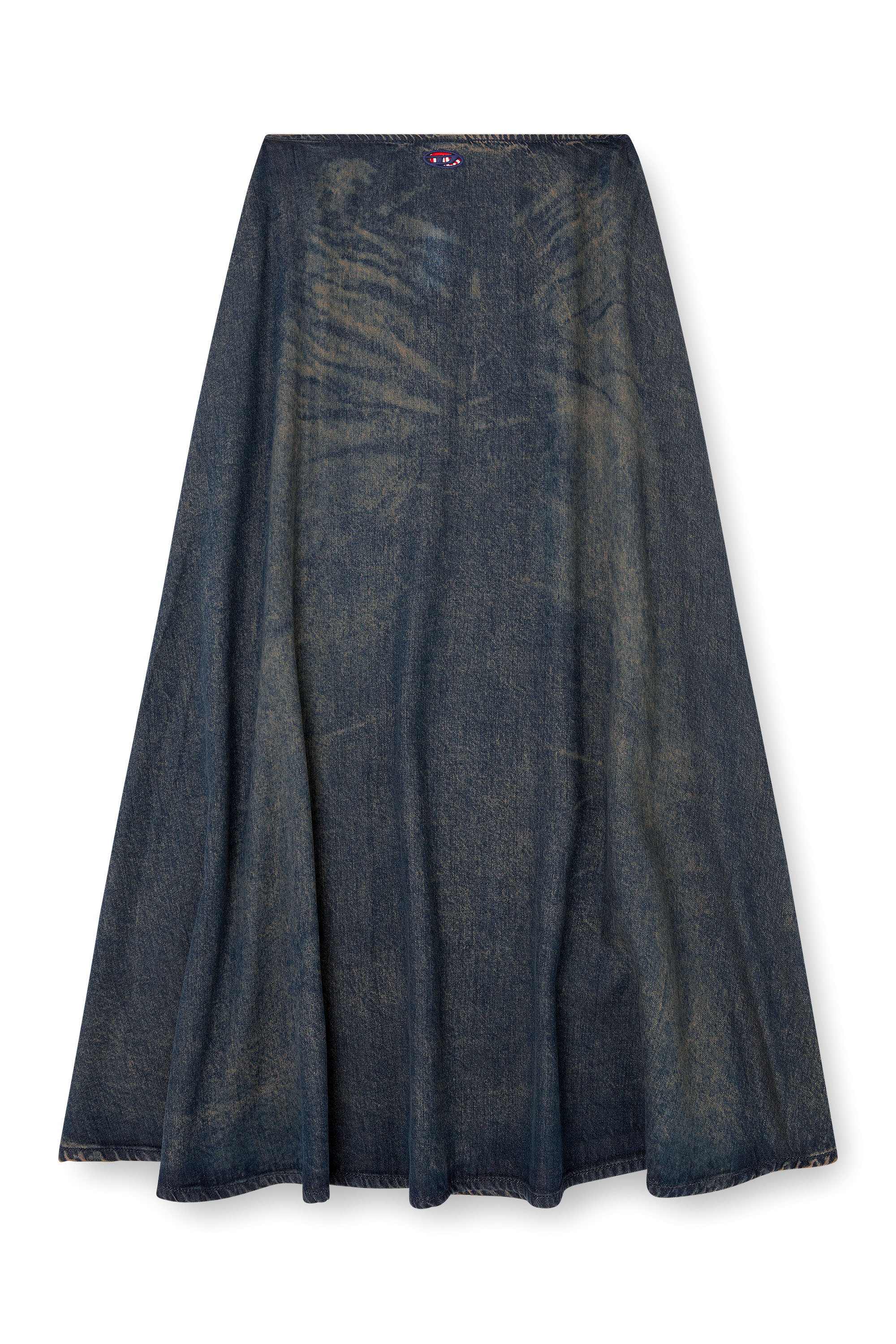 DE-ANNIE-S, Bleu Diesel - DE-ANNIE-S, Jupe évasée en denim fluide effet sali Femme in Bleu - 2