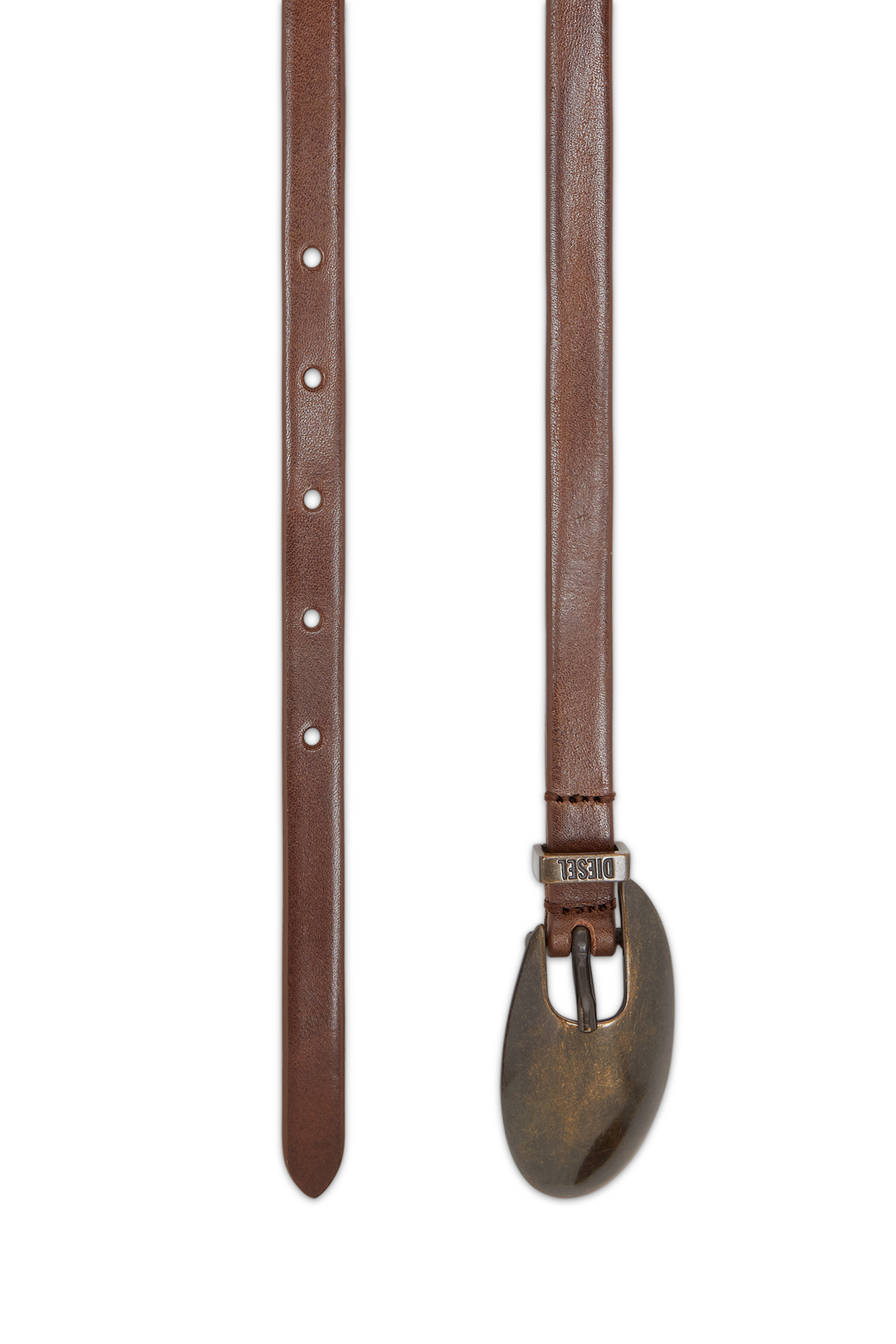 Diesel - B-ROP 15, 1,5 cm ceinture en cuir Femme in Marron - 2