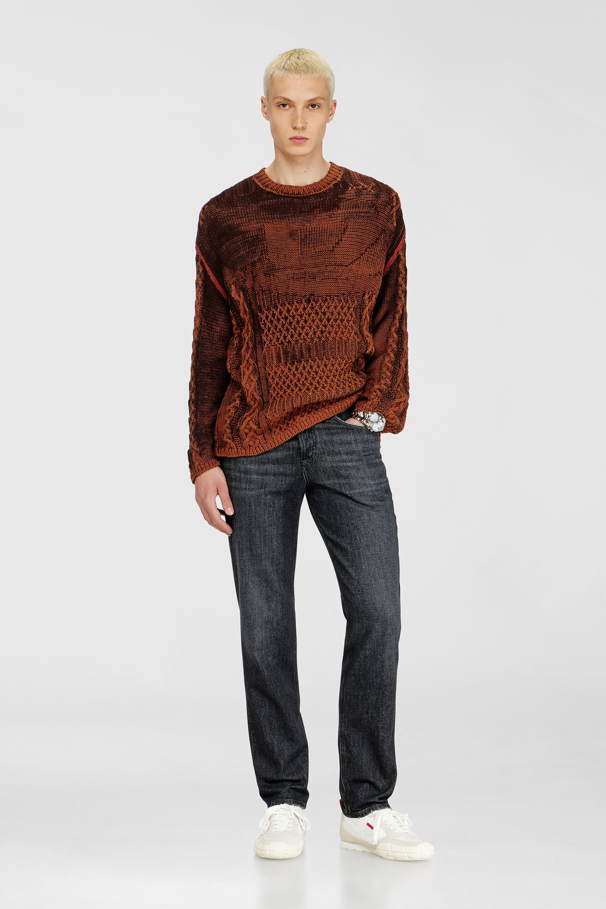 Diesel - Man's Regular Jeans 2023 D-Finitive 09P79, Black/Dark grey - 1