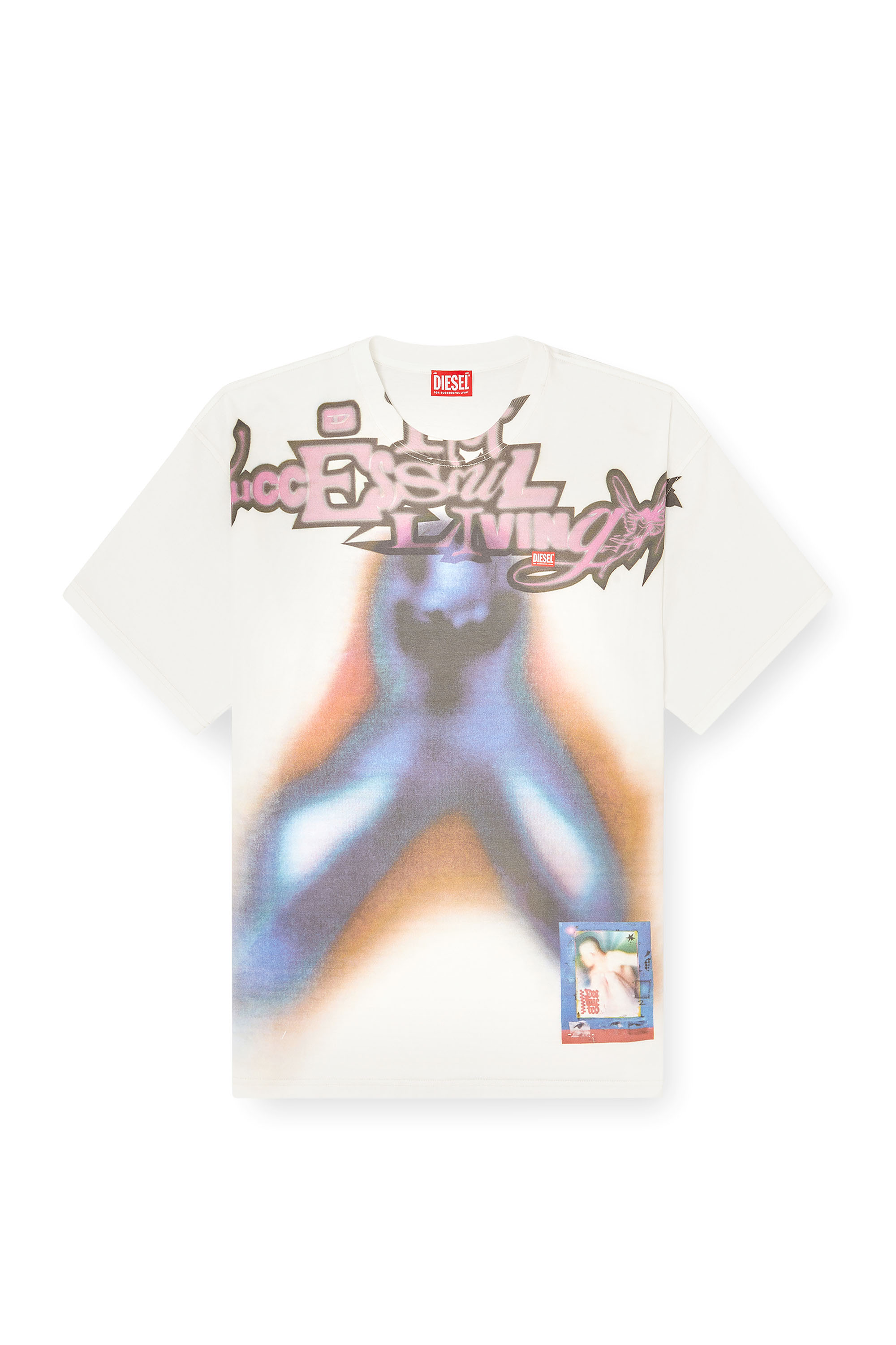 Diesel - T-BOXT-V13, T-shirt en coton décontractée avec impression numérique Homme in Polychrome - 3