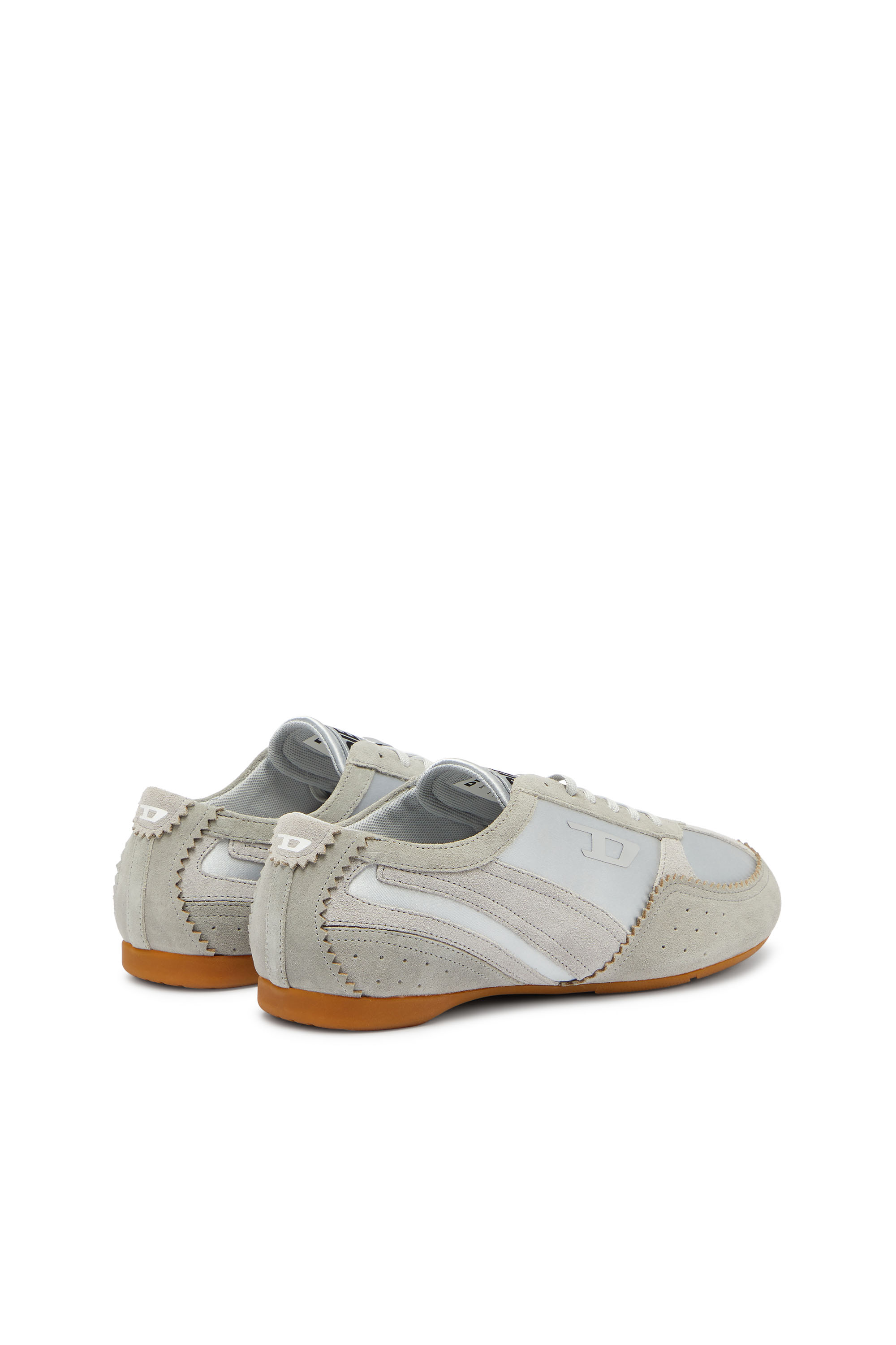 Diesel - D-MILE LOW II W, D-Mile-Baskets avec empi&egrave;cements en su&egrave;de Femme in Bleu - 3