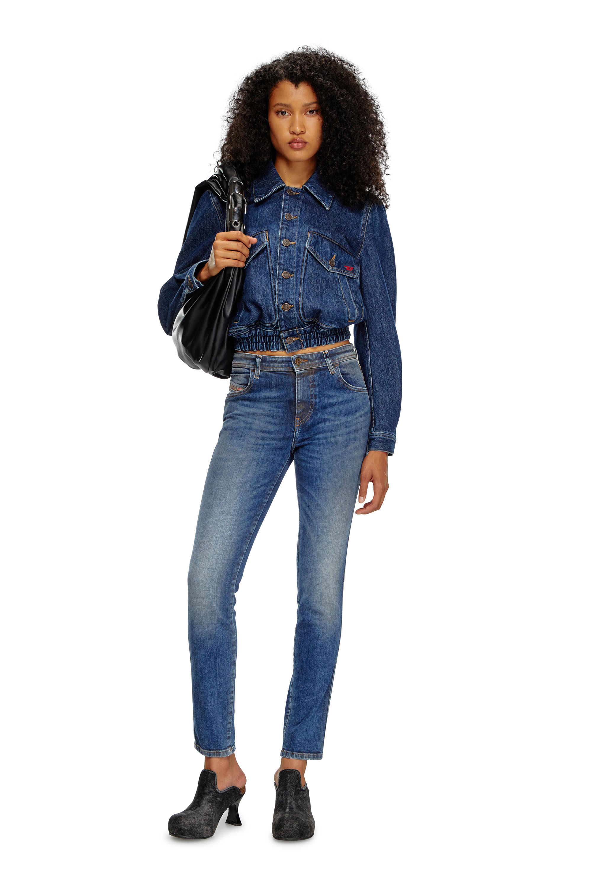 Diesel - Skinny Jeans 2015 Babhila 09J32 Femme, Bleu Fonc&eacute; - Image 1