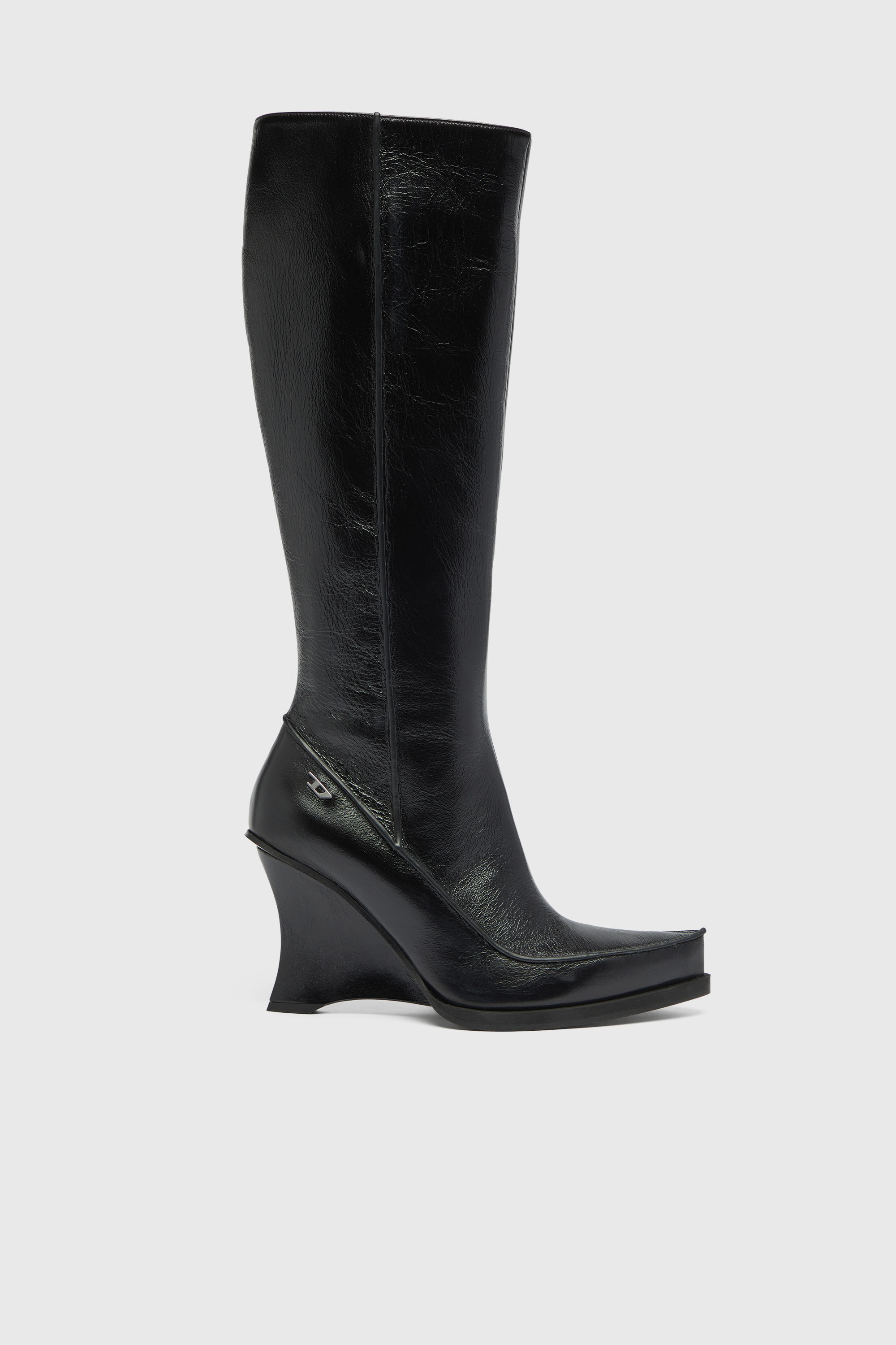 Diesel - D-LUCETTE-90-KB W, D-Lucette-Bottes hauteur genou en cuir Femme in ToBeDefined - 1