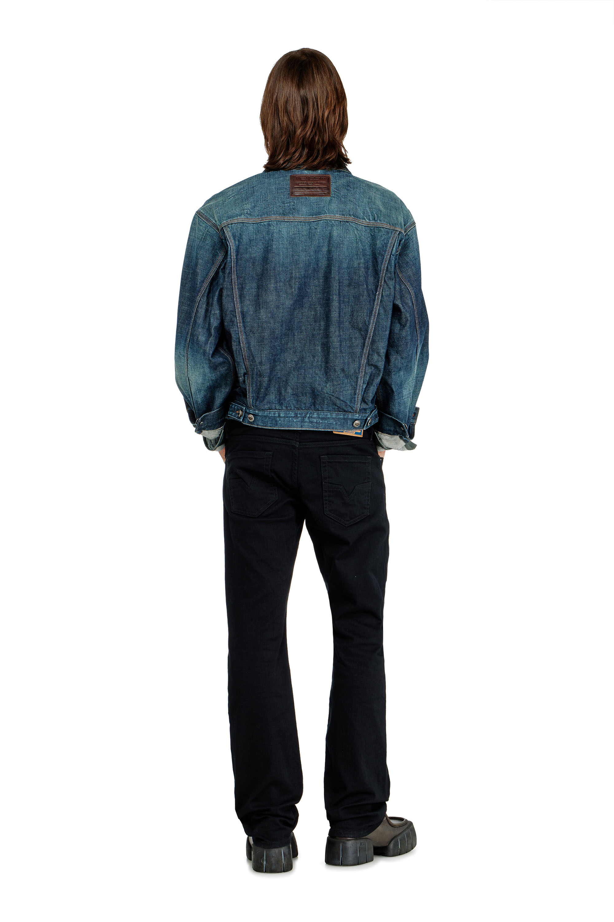 Diesel - Regular Jeans 1985 Larkee 0688H Homme, Noir/Gris fonc&eacute; - Image 4