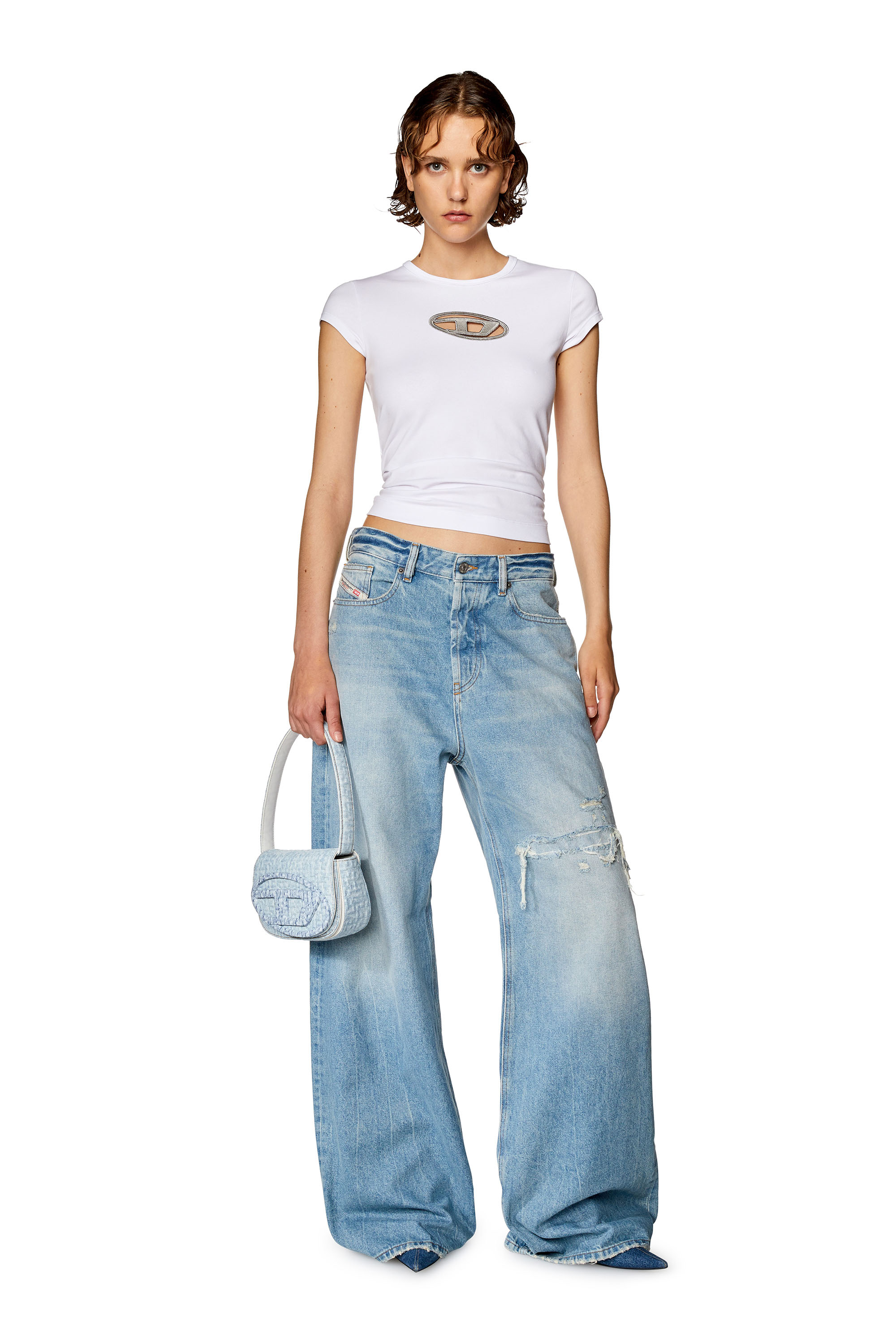 Diesel - Relaxed Jeans 1996 D-Sire 09E25 Femme, Bleu Clair - Image 1