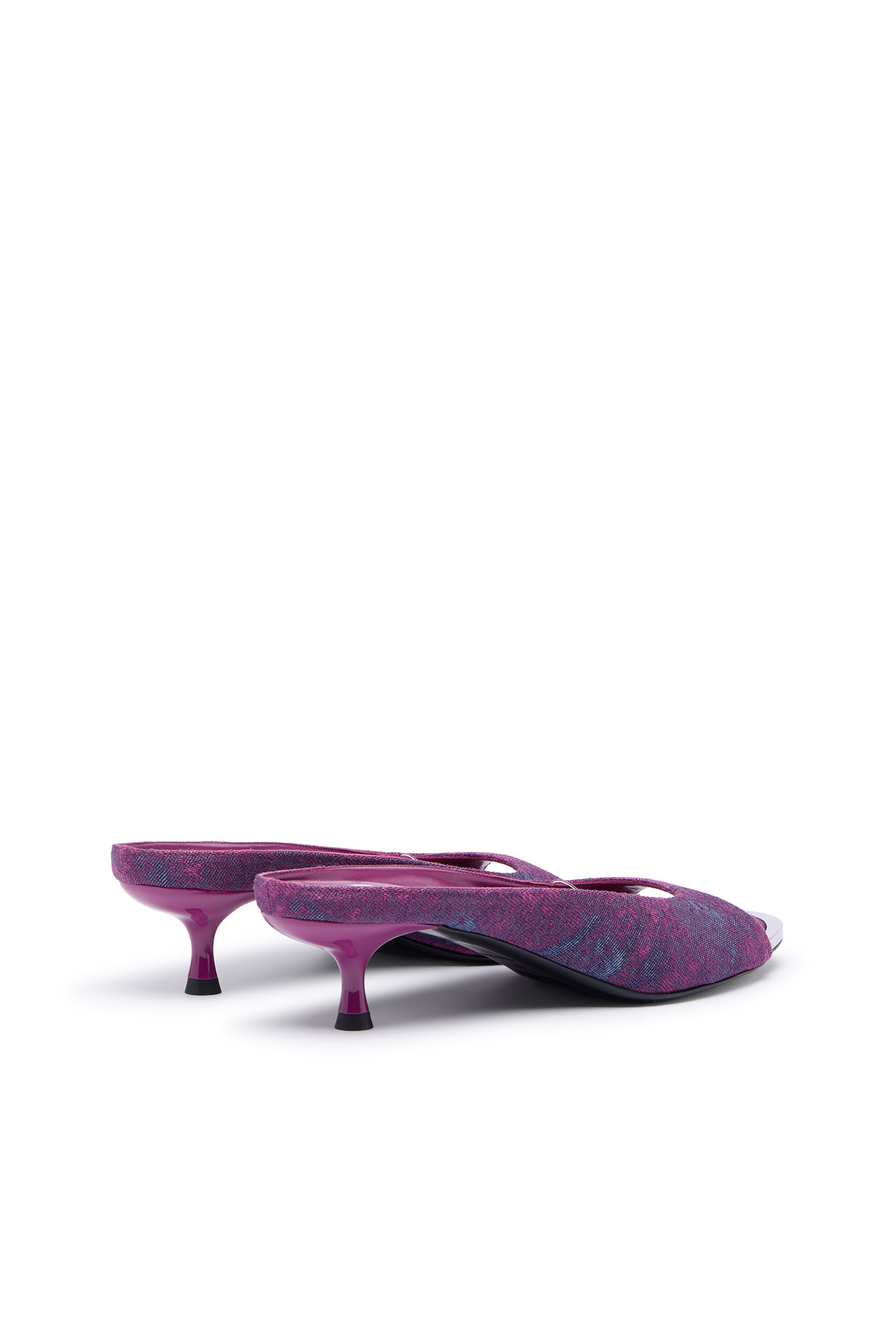 Diesel - D-DIAM'S-SA-40, D-Diam&rsquo;s-Mule en denim Low avec Oval D flottant Femme in Violet - 3