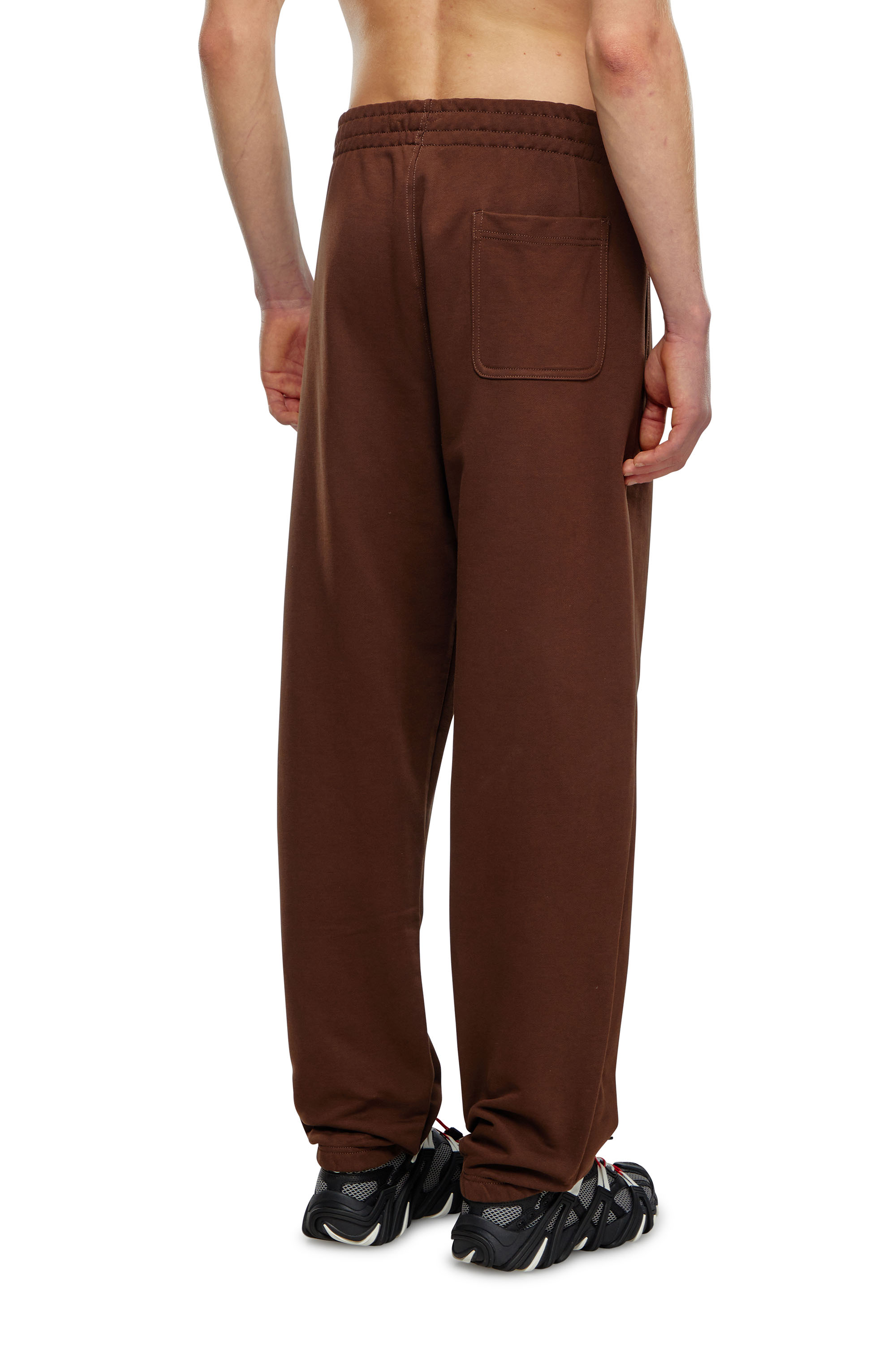 Diesel - P-MARKY-D, Pantalon de survêtement avec empiècement D brodé Homme in Marron - 4