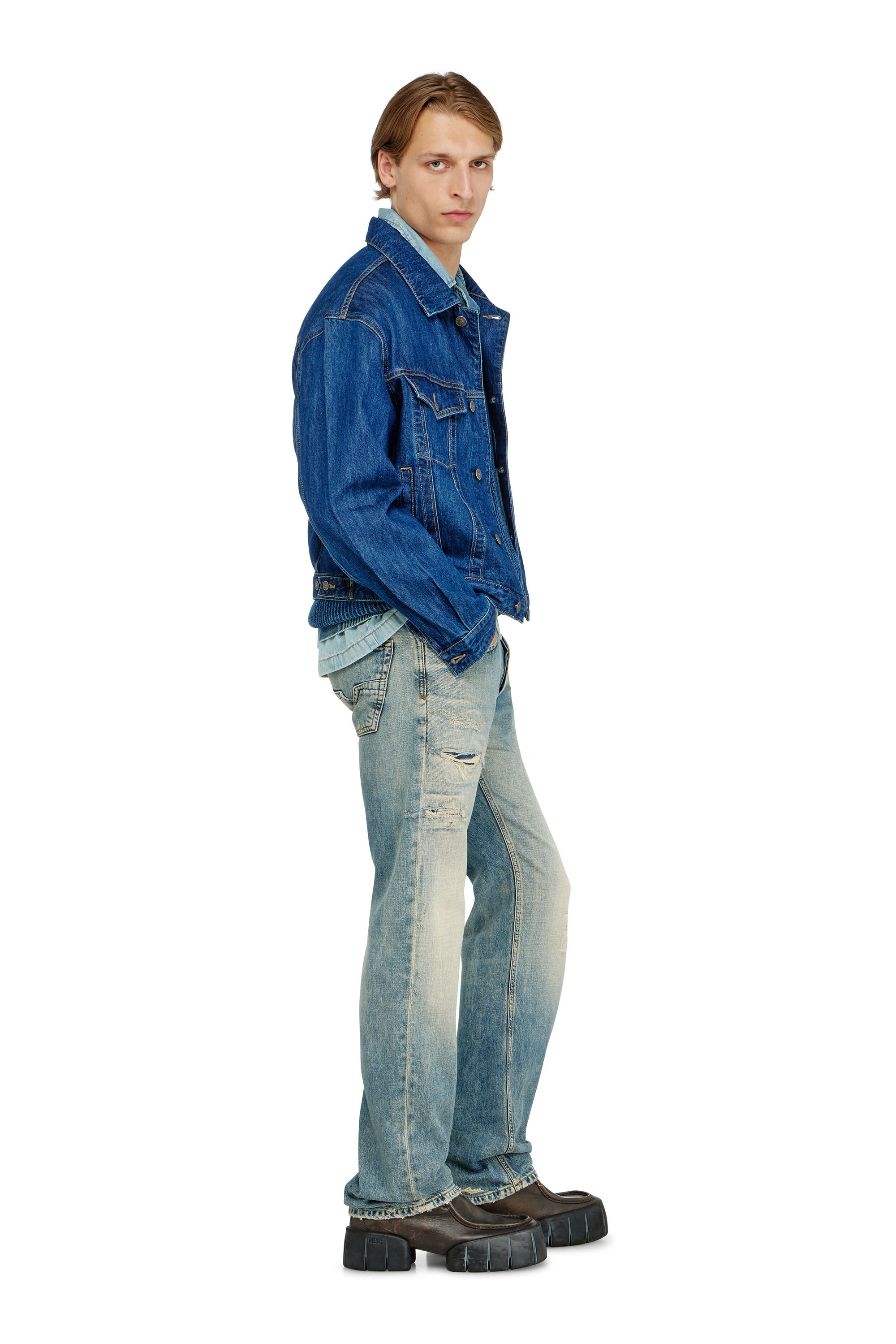 Diesel - Regular Jeans 1985 Larkee 09P62 Homme, Bleu moyen - Image 2