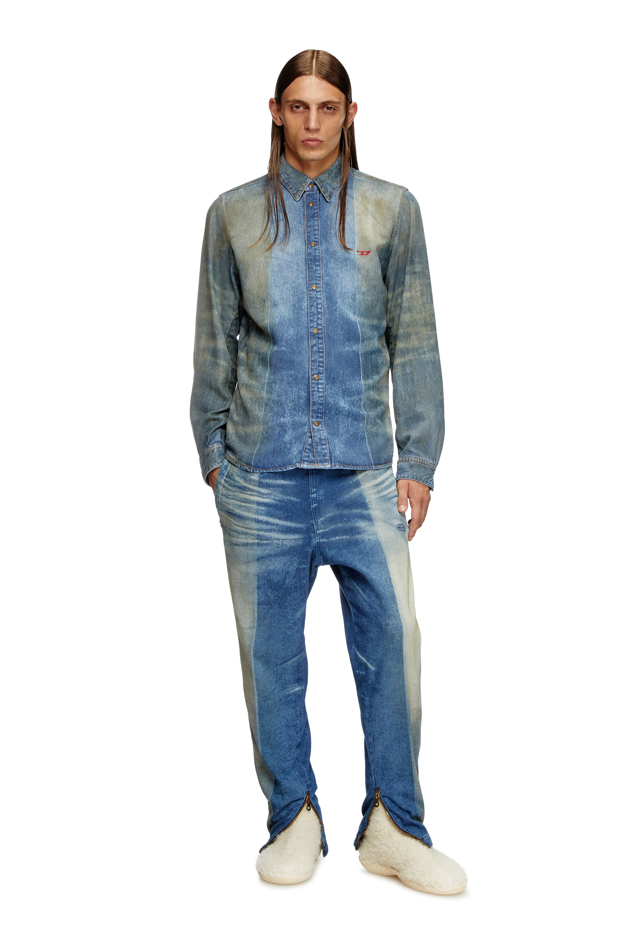 Diesel - Slim D-Larry 09L05 Mixte, Bleu moyen - Image 2