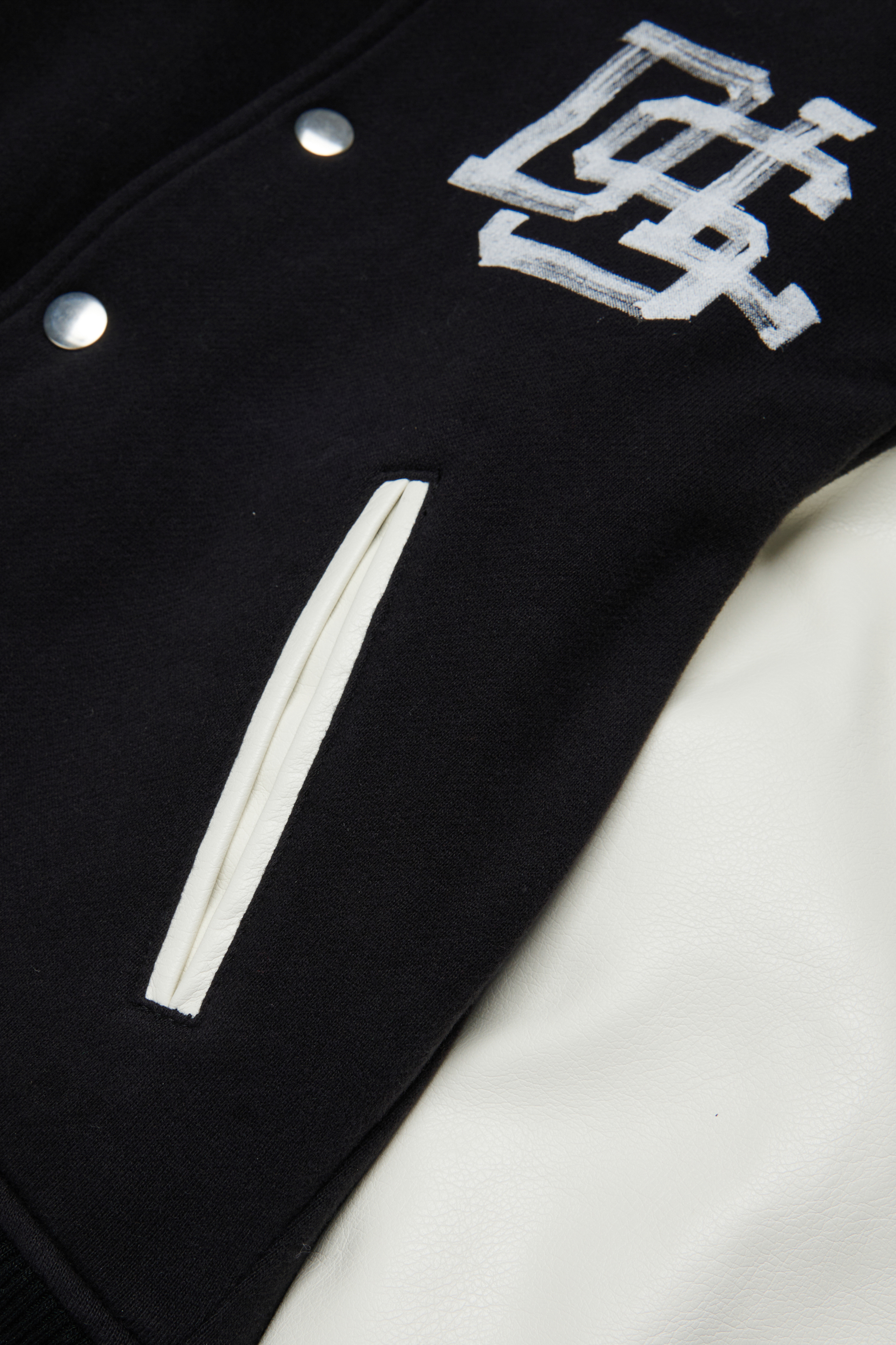 Diesel - JBAND, Blouson varsity color block Homme in Noir - 4