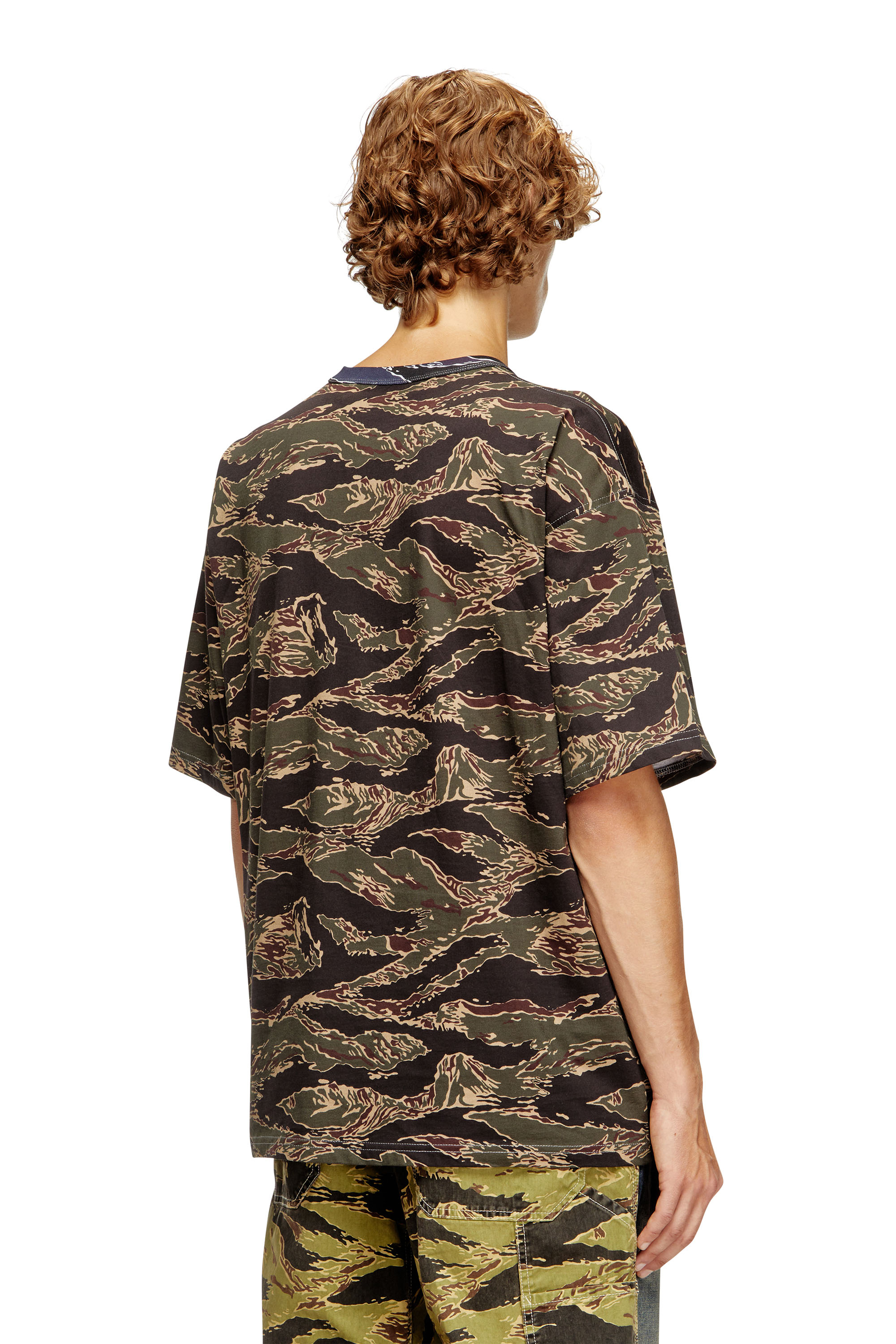 Diesel - T-BOXT-T22, T-shirt camouflage avec logo camouflage Homme in ToBeDefined - 4