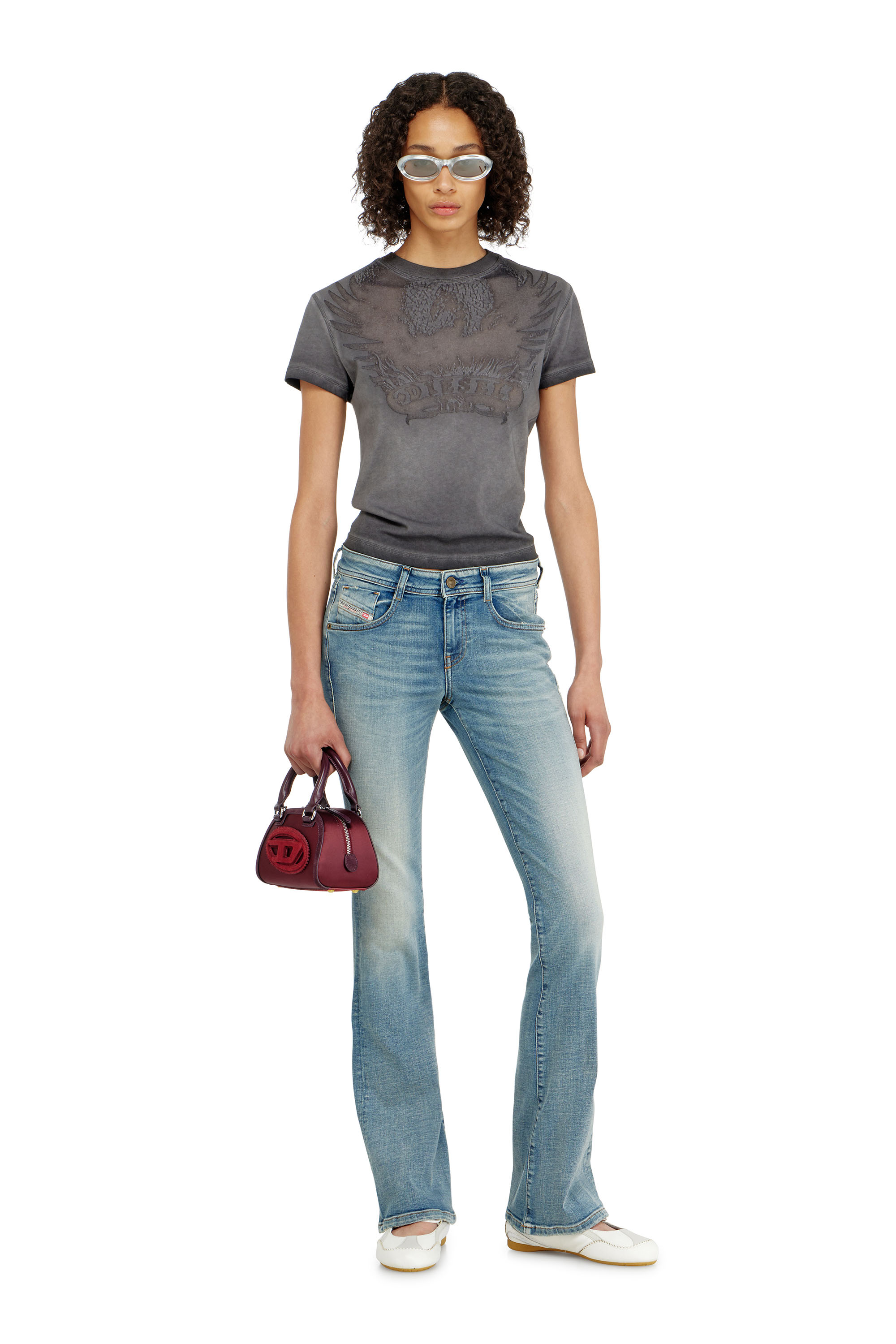 Diesel - Bootcut Jeans 1969 D-Ebbey 09P42 Femme, Bleu Clair - Image 2