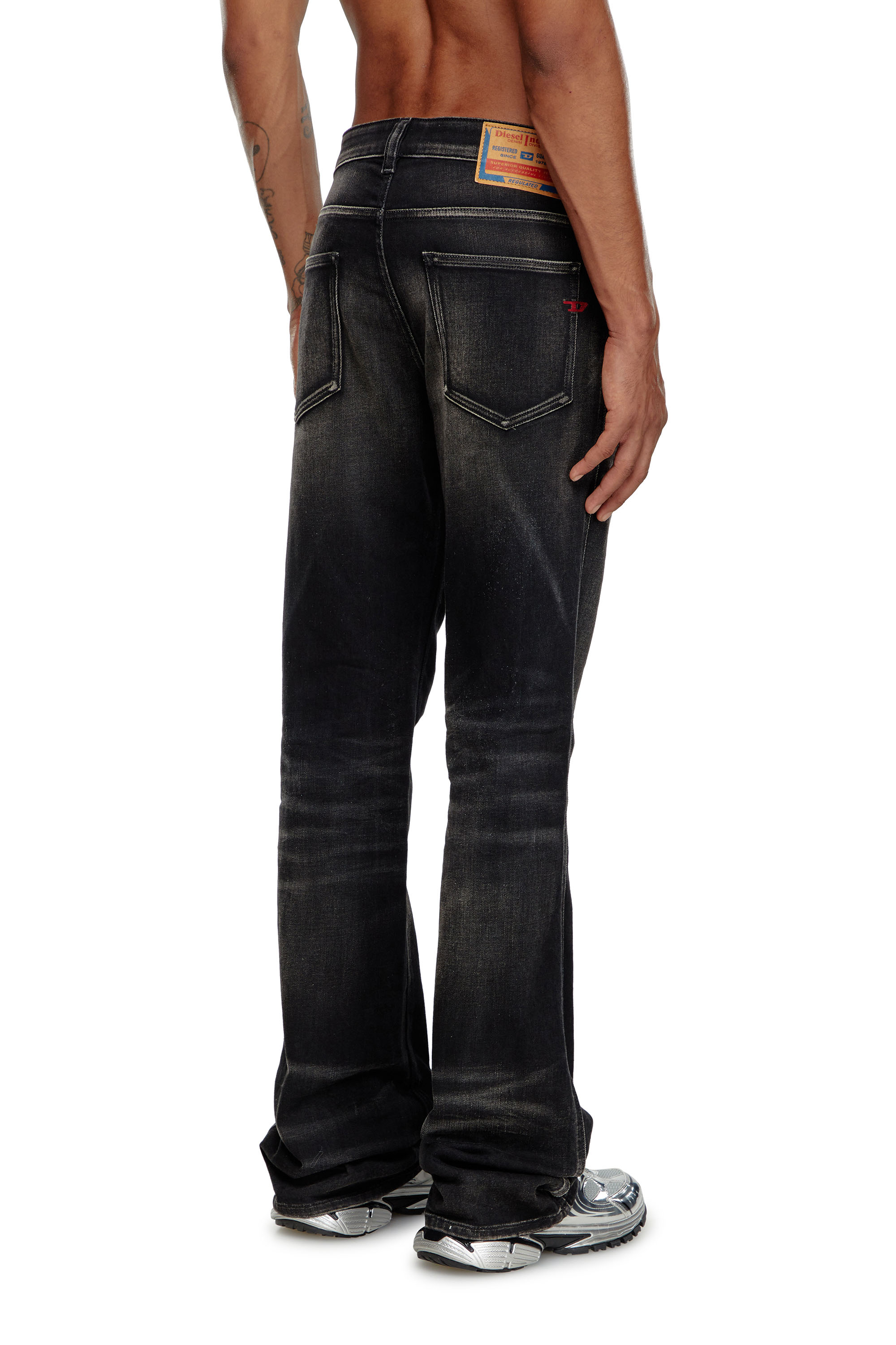 Diesel - Homme Bootcut Jeans 1998 D-Buck 09J53, Noir/Gris foncé - Image 3