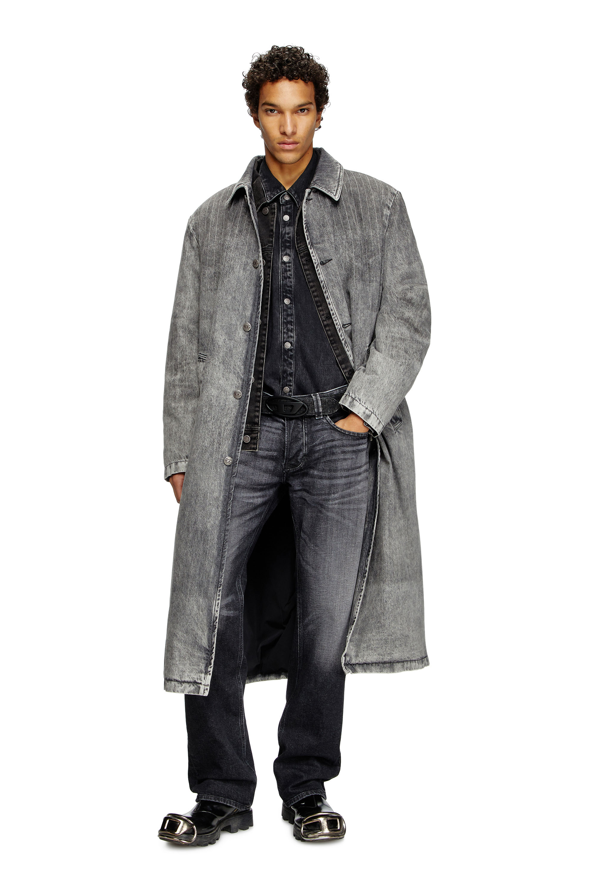 Diesel - Regular Jeans 1985 Larkee 09L52 Homme, Noir/Gris foncé - Image 1