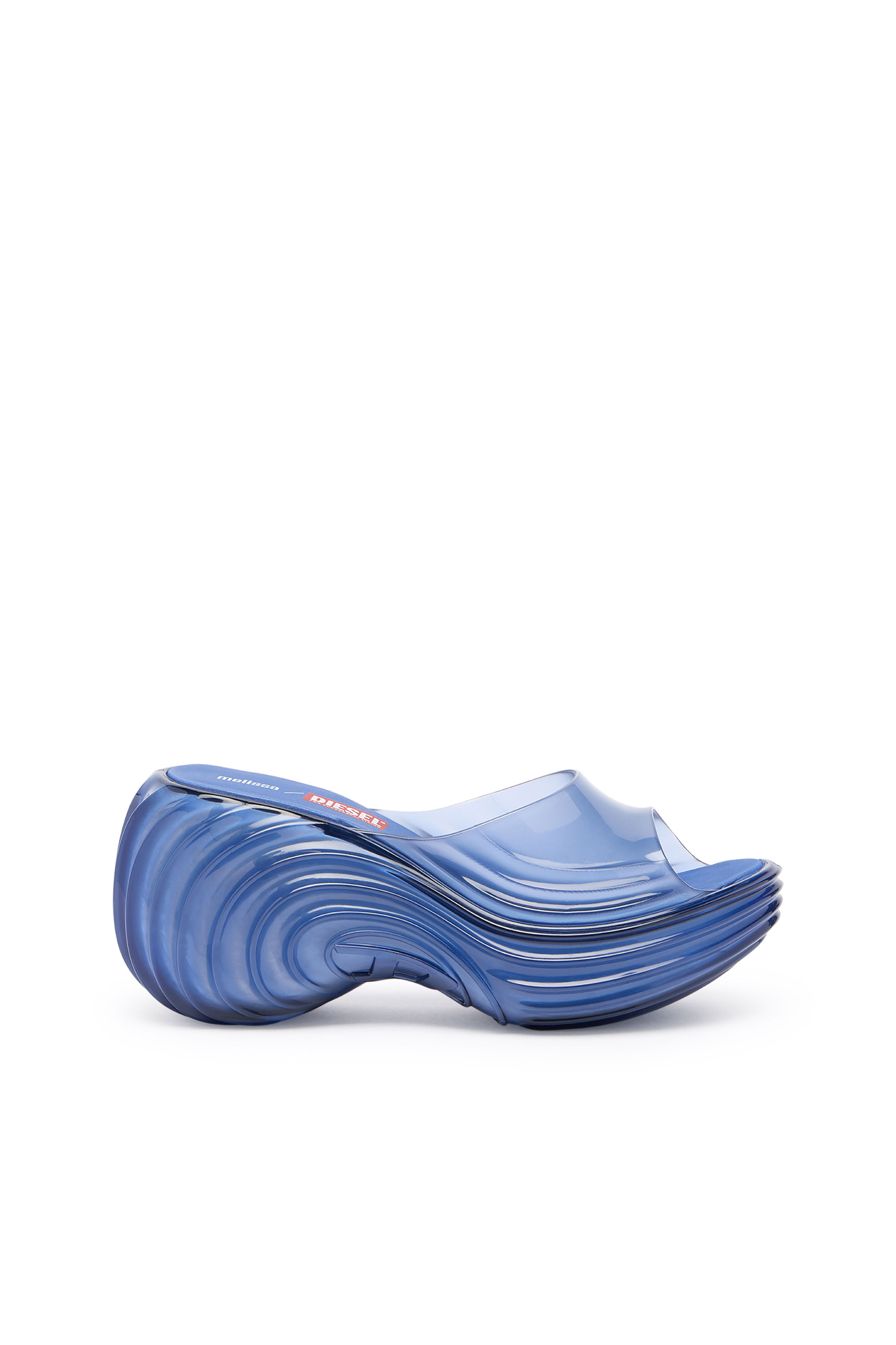 Diesel - MELISSA QUANTUM PLATFORM, Woman's Platform mule in Melflex&reg; in Blue - 1