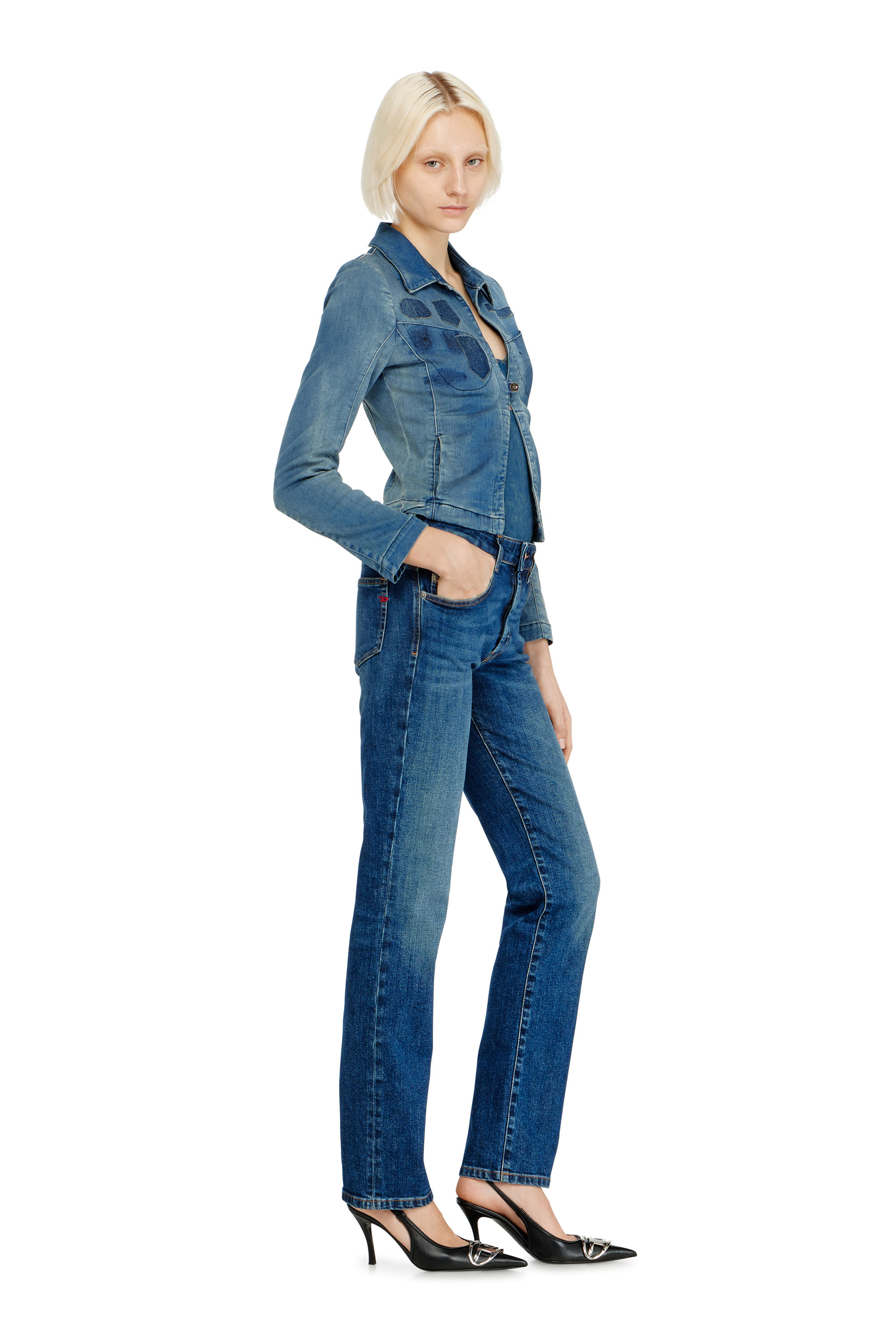 Diesel - Regular Jeans 1989 D-Mine 09I28 Femme, Bleu Fonc&eacute; - Image 2