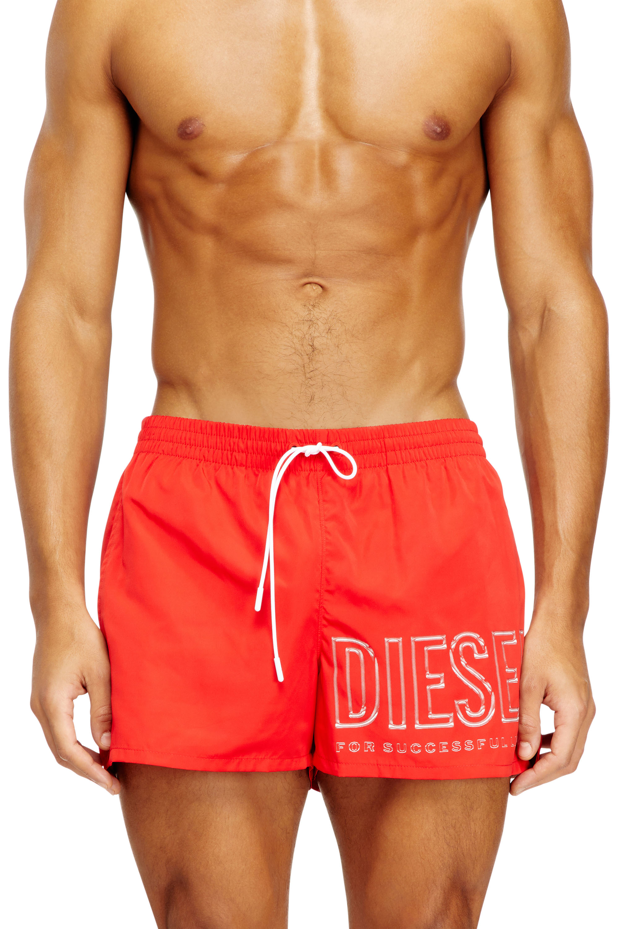 Diesel - OLYMPIC-34-D-CORE, Man's Mid-length swim shorts with outline logo in null - 2
