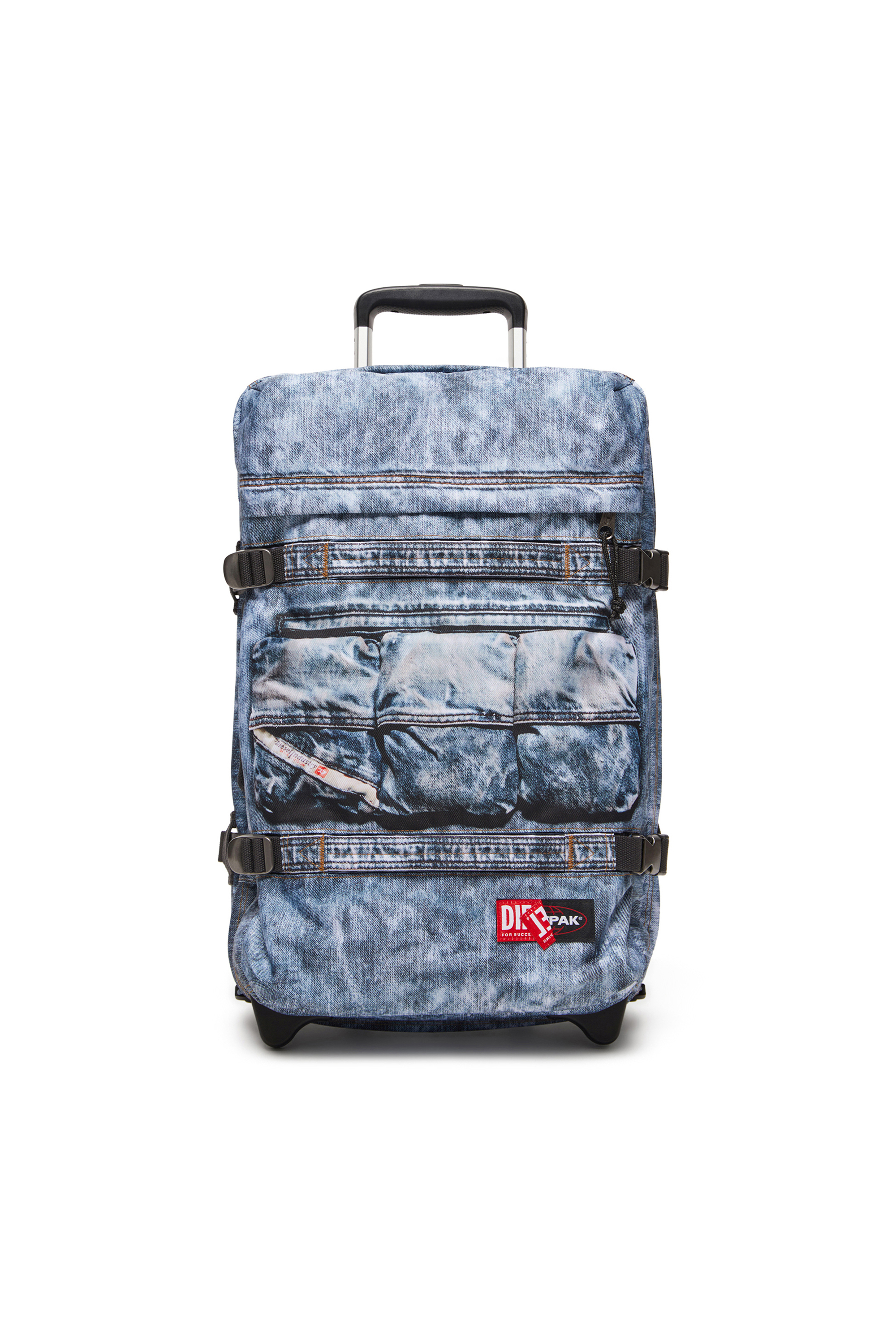 Diesel - DIESEL TRANSIT'R S, Bagage cabine en denim trompe-l'œil Mixte in Bleu - 1