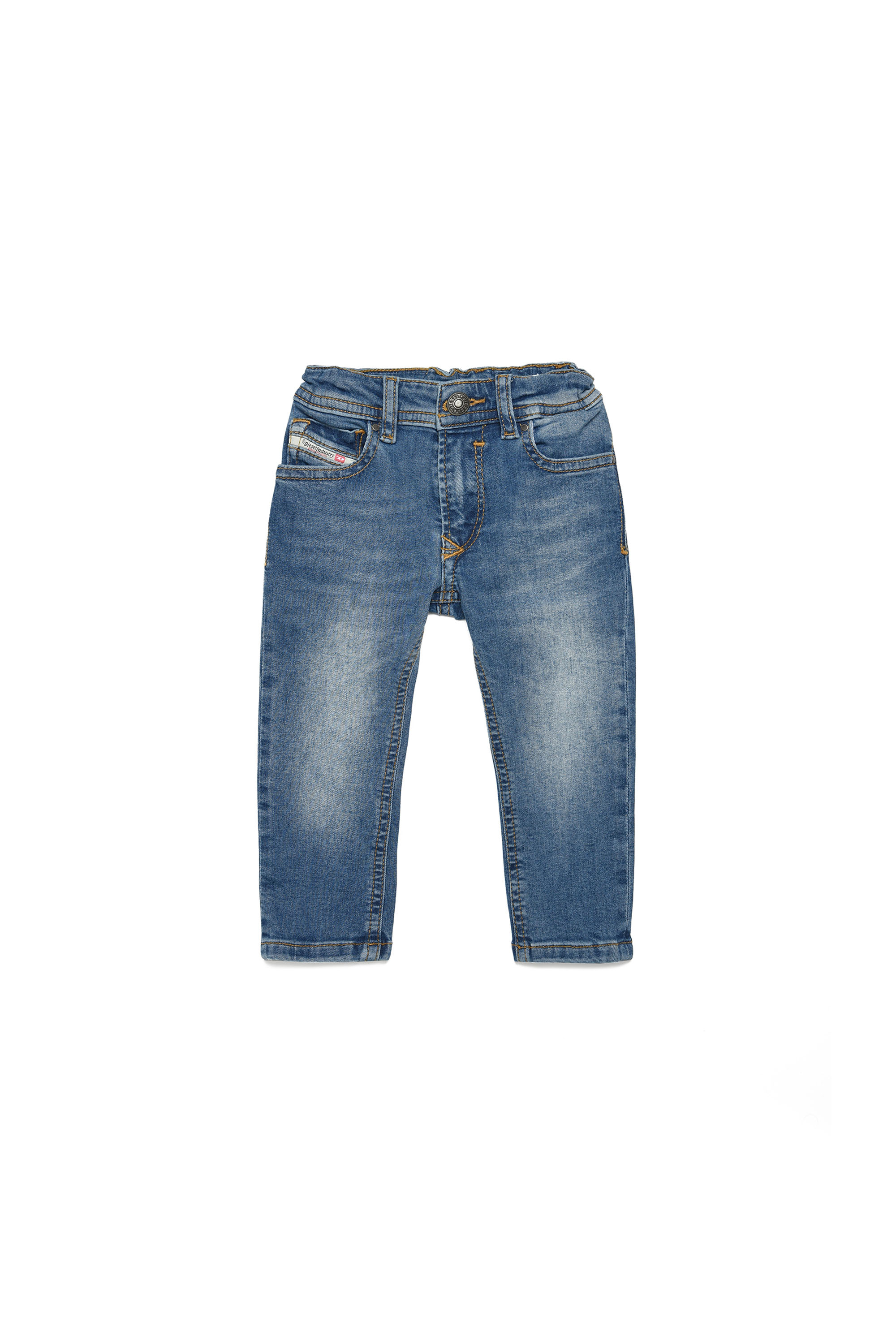 Teidem Little Boy Star Jeans Pantaloni Pantaloni Slittamento Blu giovani BABY TG 68,74,80,86 