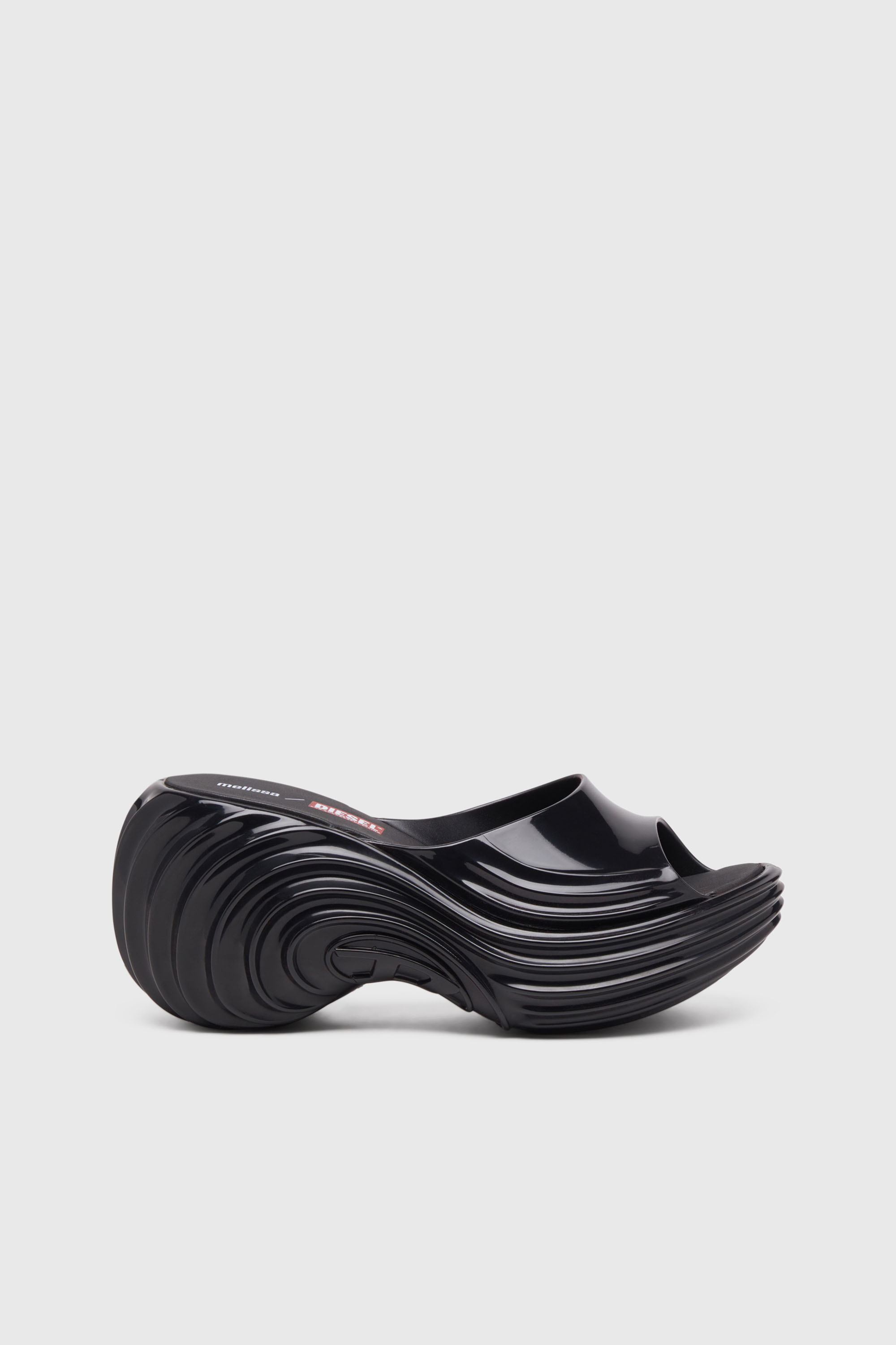 Diesel - MELISSA QUANTUM PLATFORM, Woman's Platform mule in Melflex&reg; in Black - 1