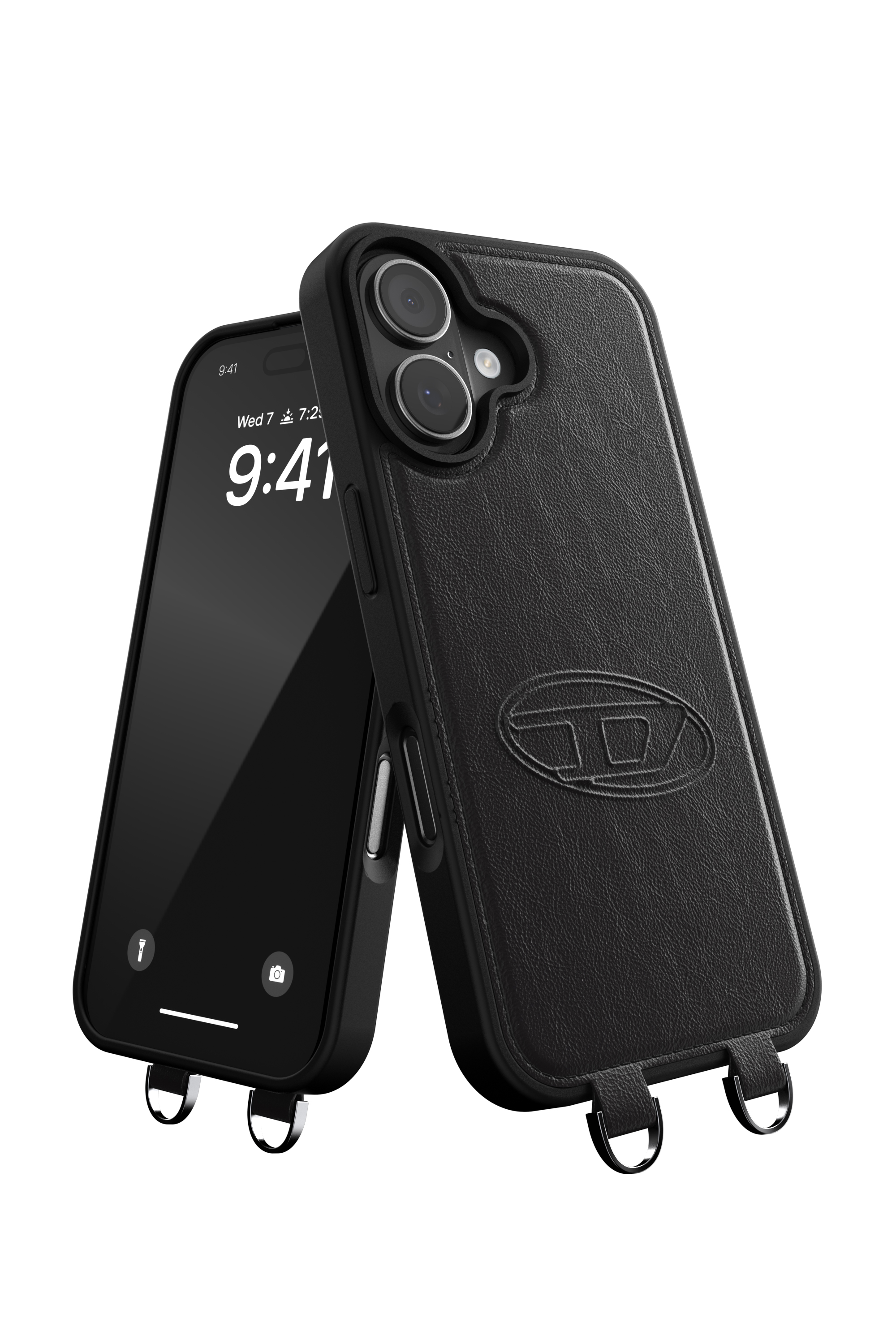 Diesel - 60661 MOULDED CASE, Coque Oval D avec dragonne et MagSafe pour iPhone 17 Mixte in Noir - 4