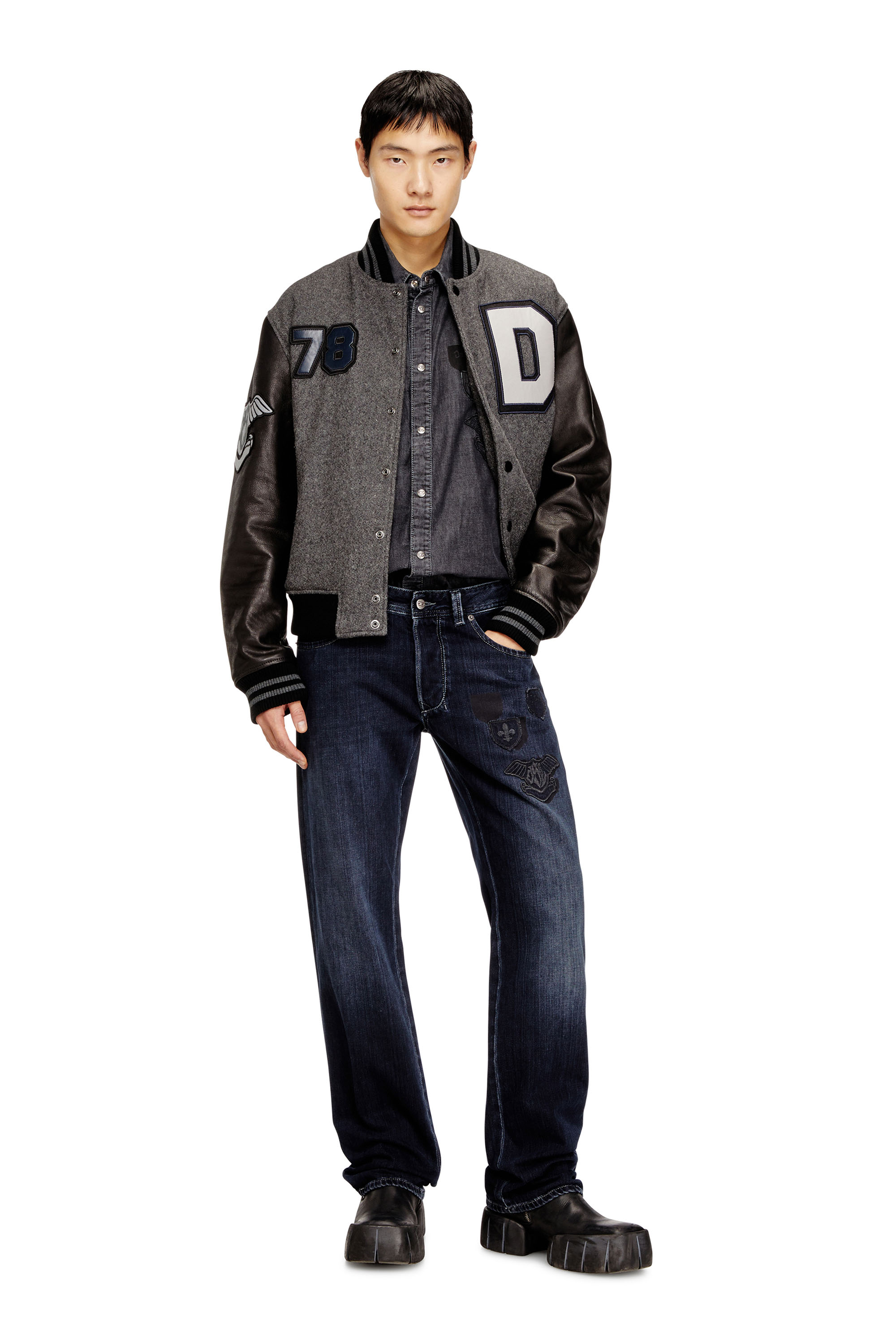 Diesel - Regular Jeans 1985 Larkee 09Q19 Homme, Bleu Foncé - Image 2