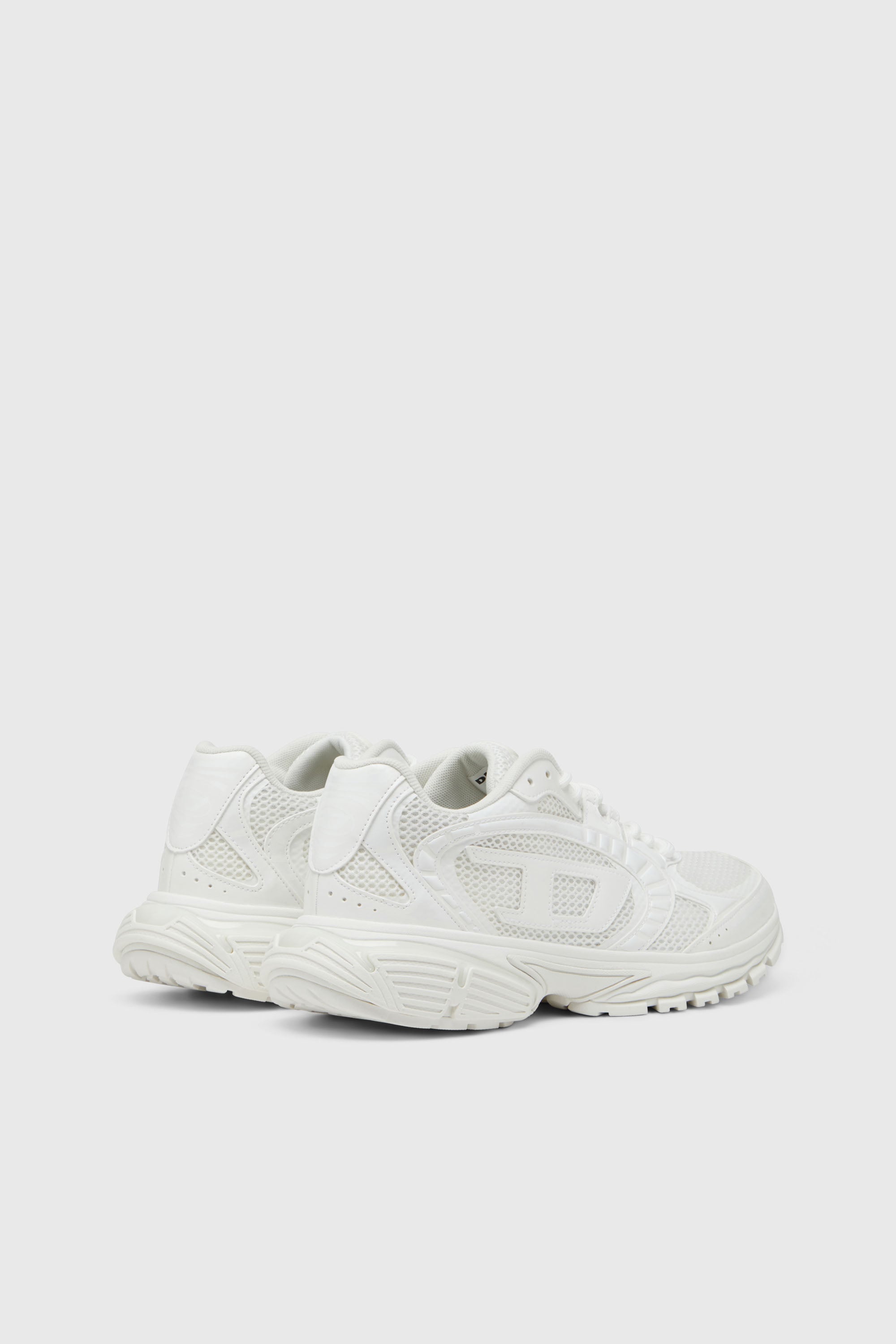Diesel - S-PRO-V-DENSE LOW, S-Pro-V-Dense-Sneakers en mesh avec logo Oval D Homme in Blanc - 3