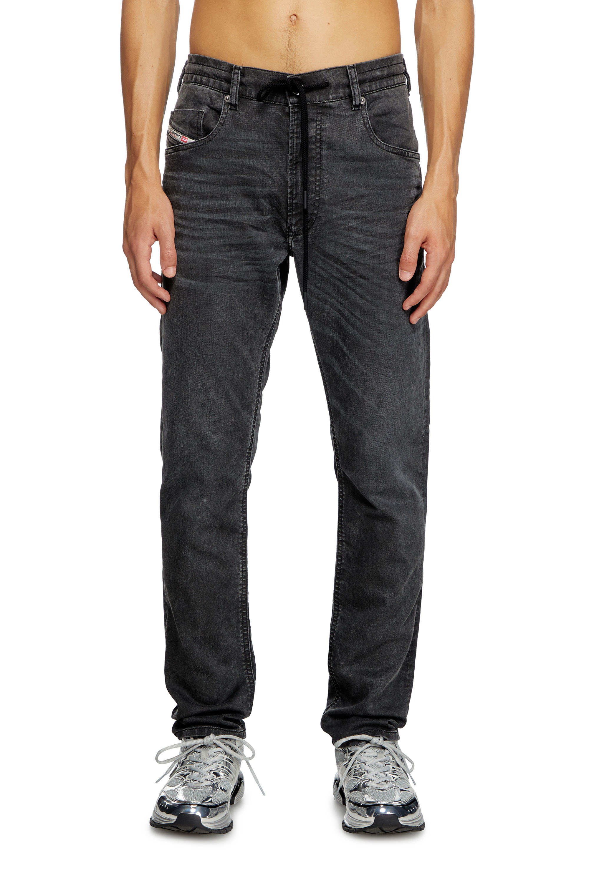 Diesel - Regular 2032 D-Krooley Joggjeans® 09J75 Homme, Noir - Image 1