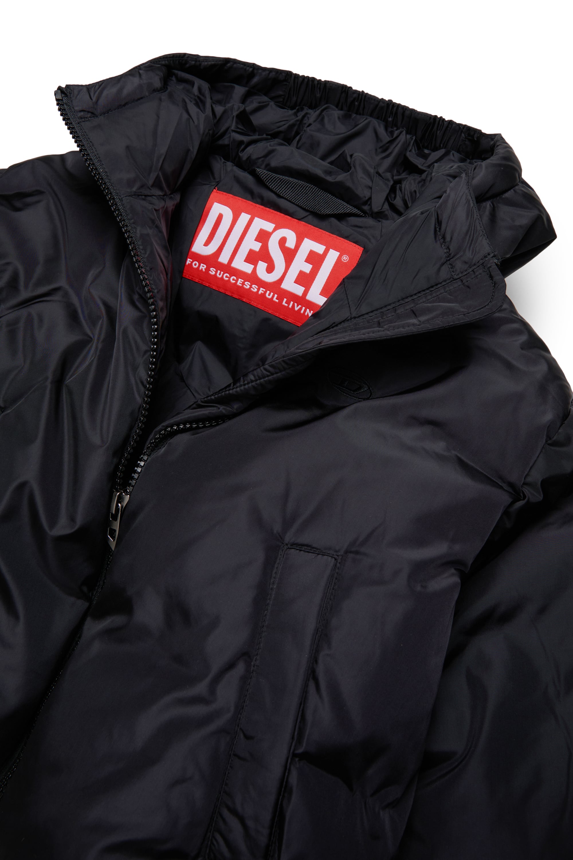 Diesel - JELKYM, Doudoune &agrave; capuche Femme in Noir - 3