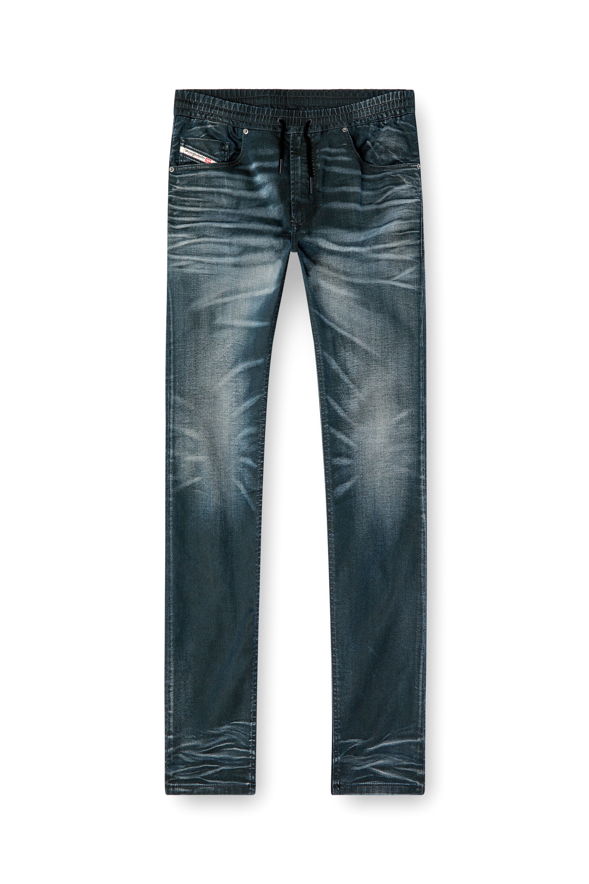 Diesel - Regular 2030 D-Krooley Joggjeans® 068QK Homme, Bleu Foncé - Image 3