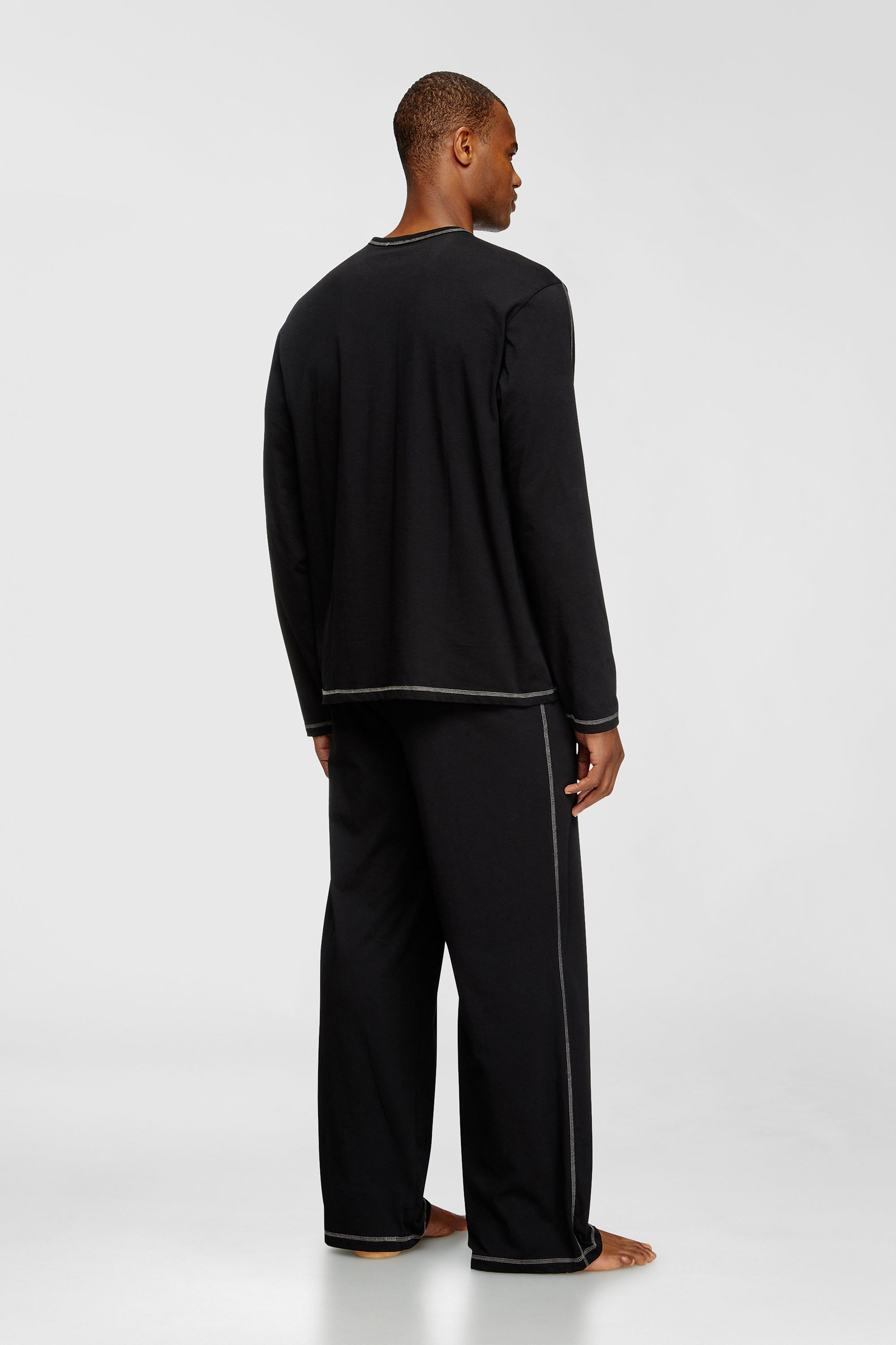 Diesel - SET-NOLAN-D-CORE, Pyjama en jersey de coton Homme in Noir - 3