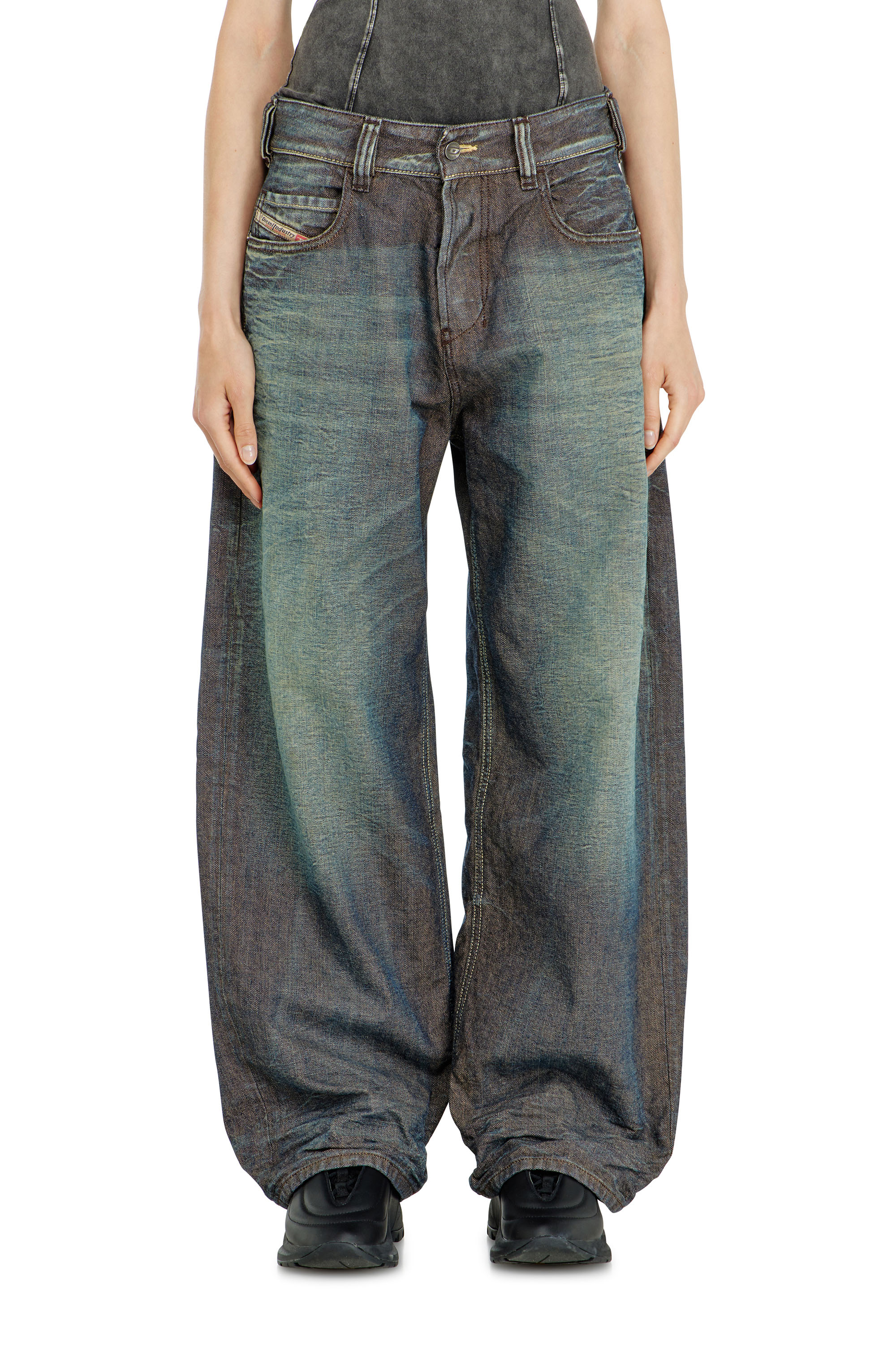 Diesel - Relaxed Jeans 1997 D-Enim-M 007EM Mixte, Bleu Fonc&eacute; - Image 2