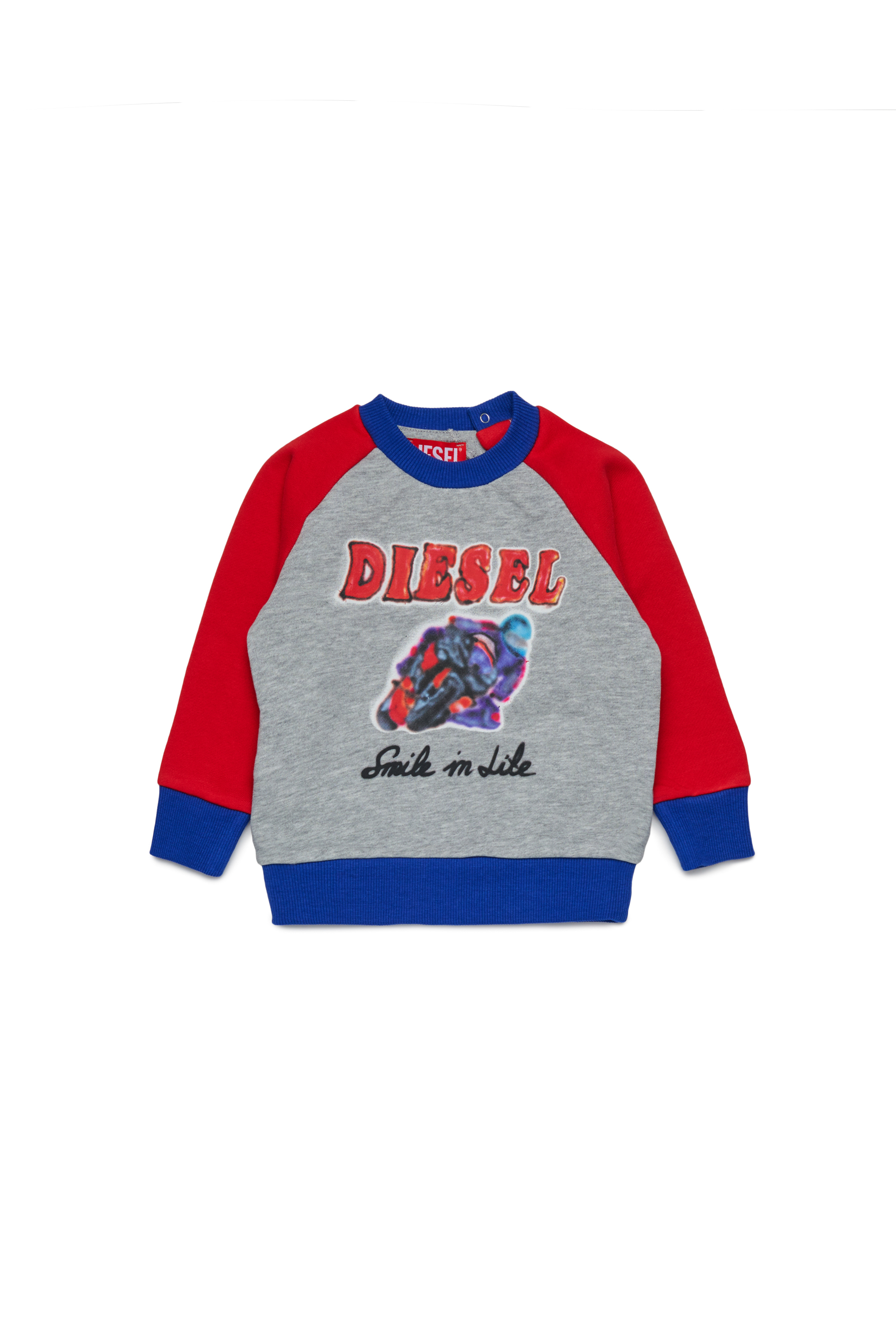 Diesel - SPOSBIB, Sweat en coton avec imprimé graphique Homme in Polychrome - 1
