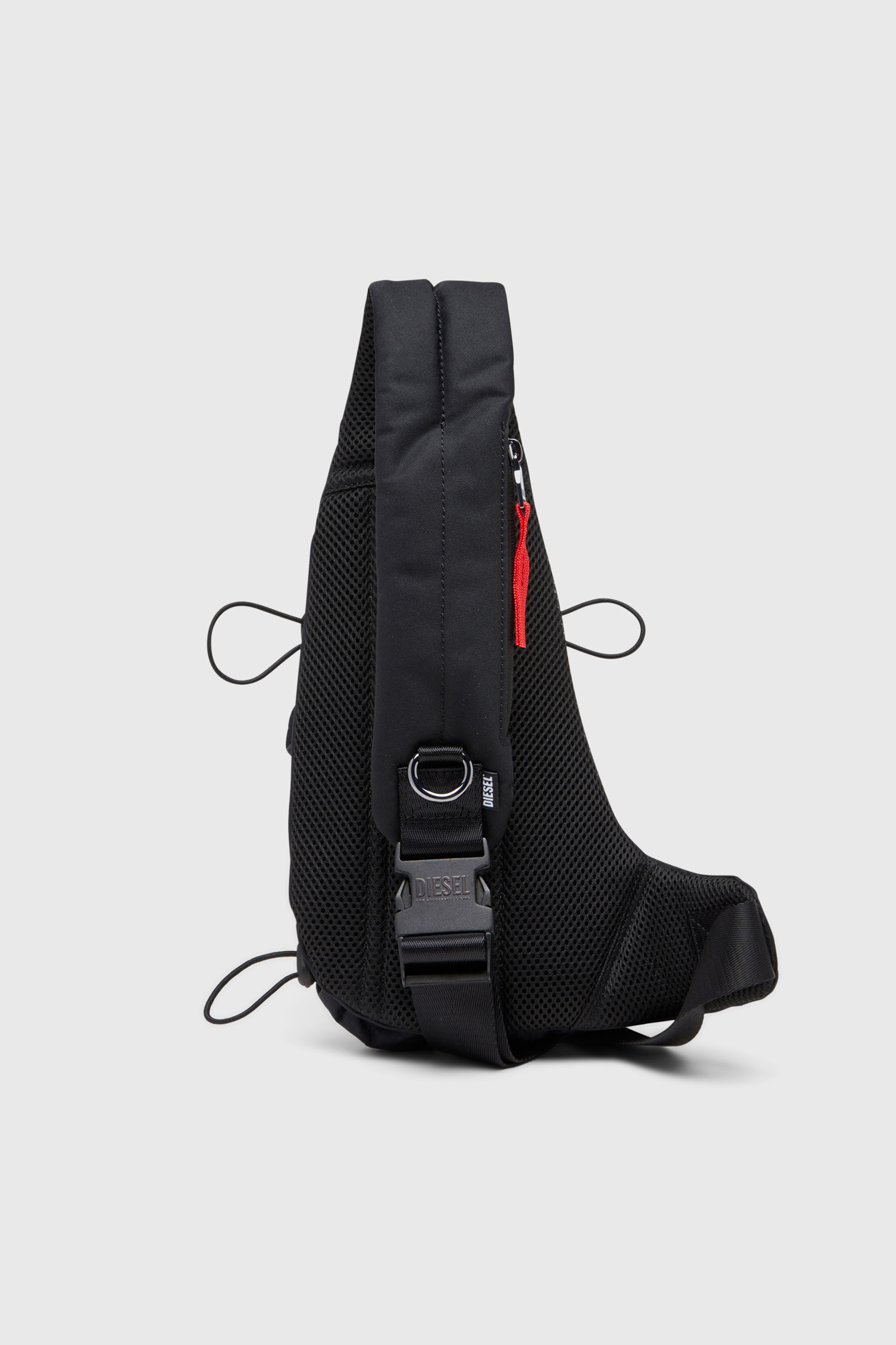 Diesel - ZIP-D CROSSBODY X, Zip-D-Sac &agrave; bandouli&egrave;re en jacquard &agrave; carreaux Homme in Noir - 2