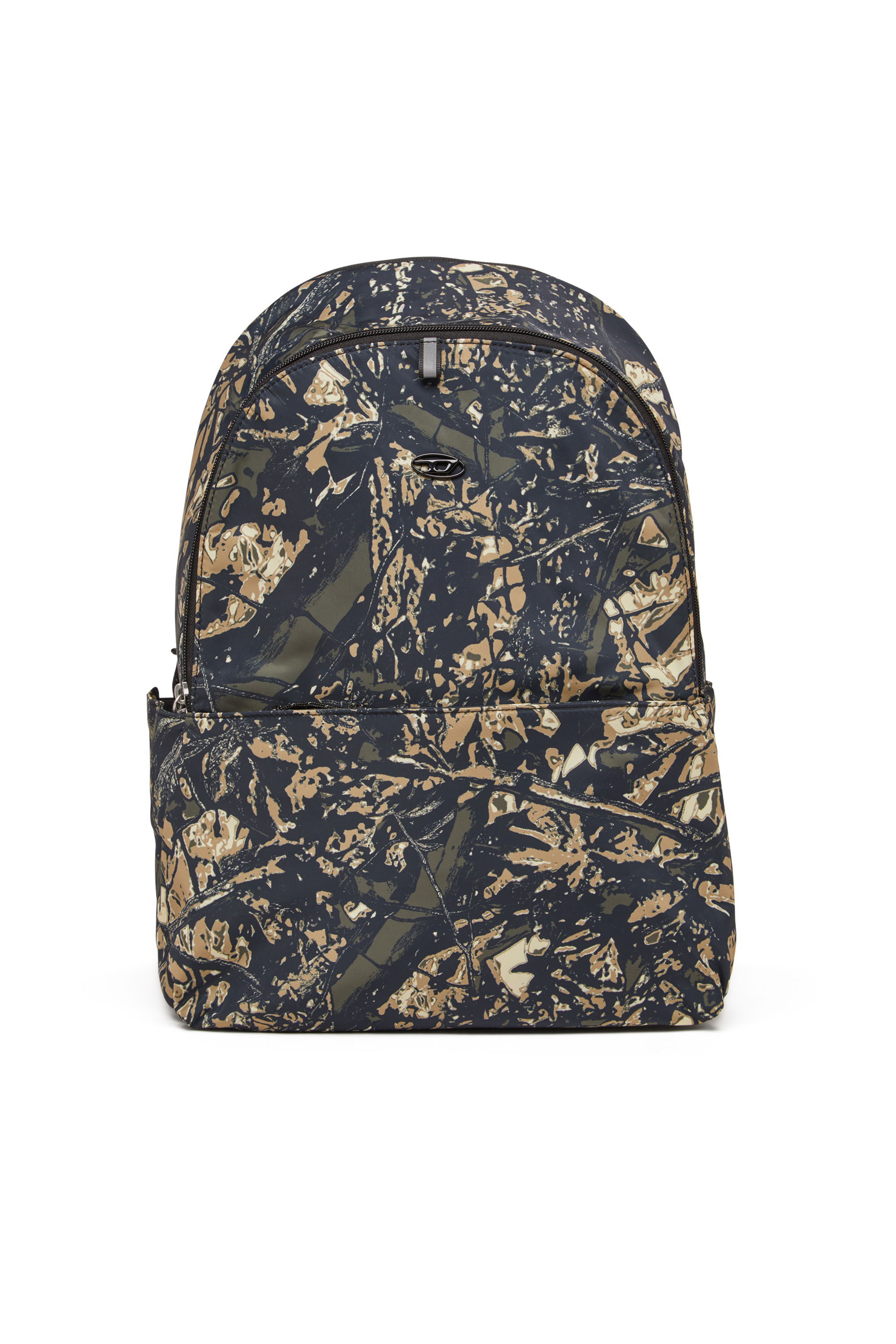 Diesel - D-PACK BACKPACK X, D-Pack-Sac &agrave; dos en tissu avec imprim&eacute; camouflage Homme in Vert - 2