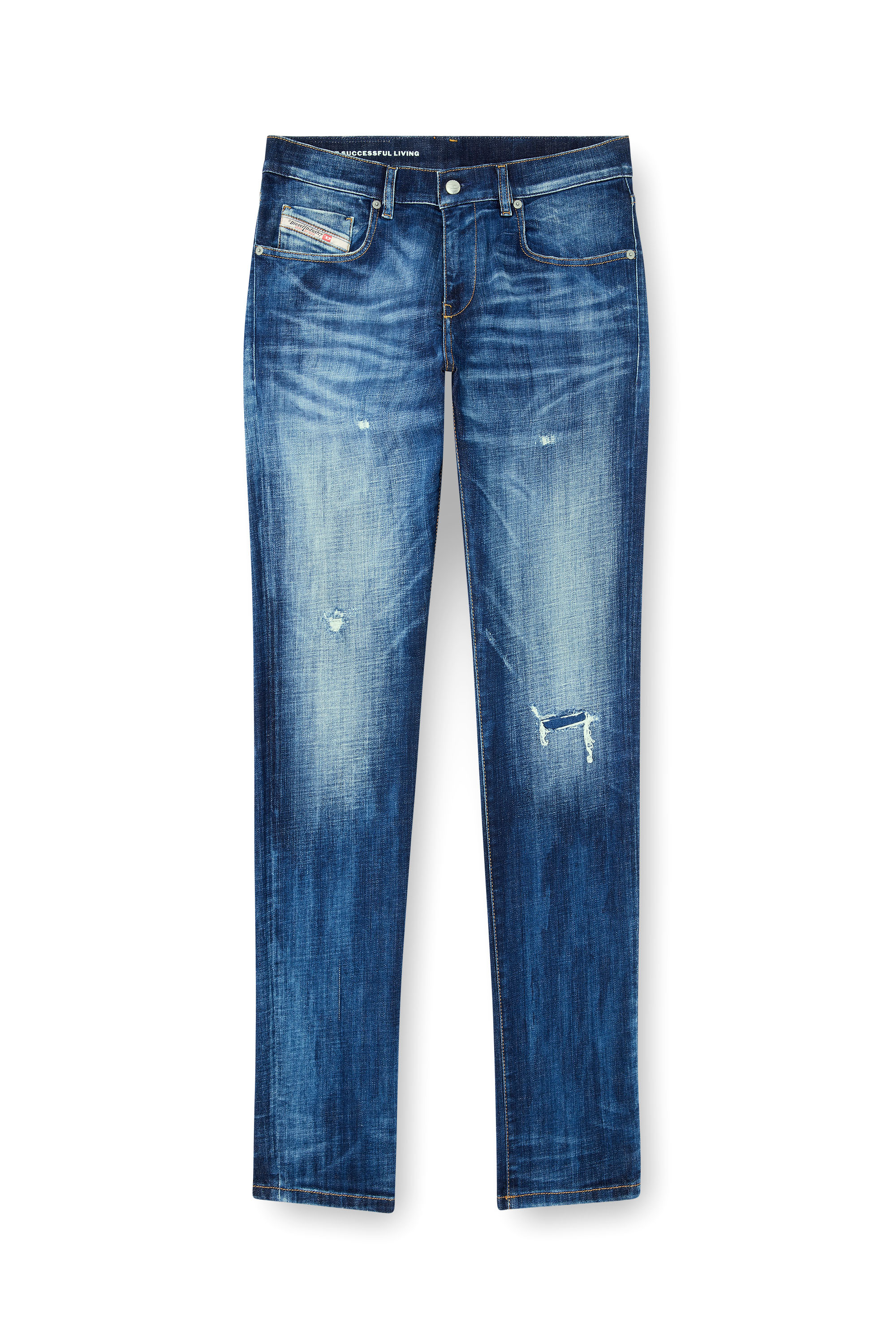 Diesel - Slim Jeans 2019 D-Strukt 09M17 Homme, Bleu Foncé - Image 2