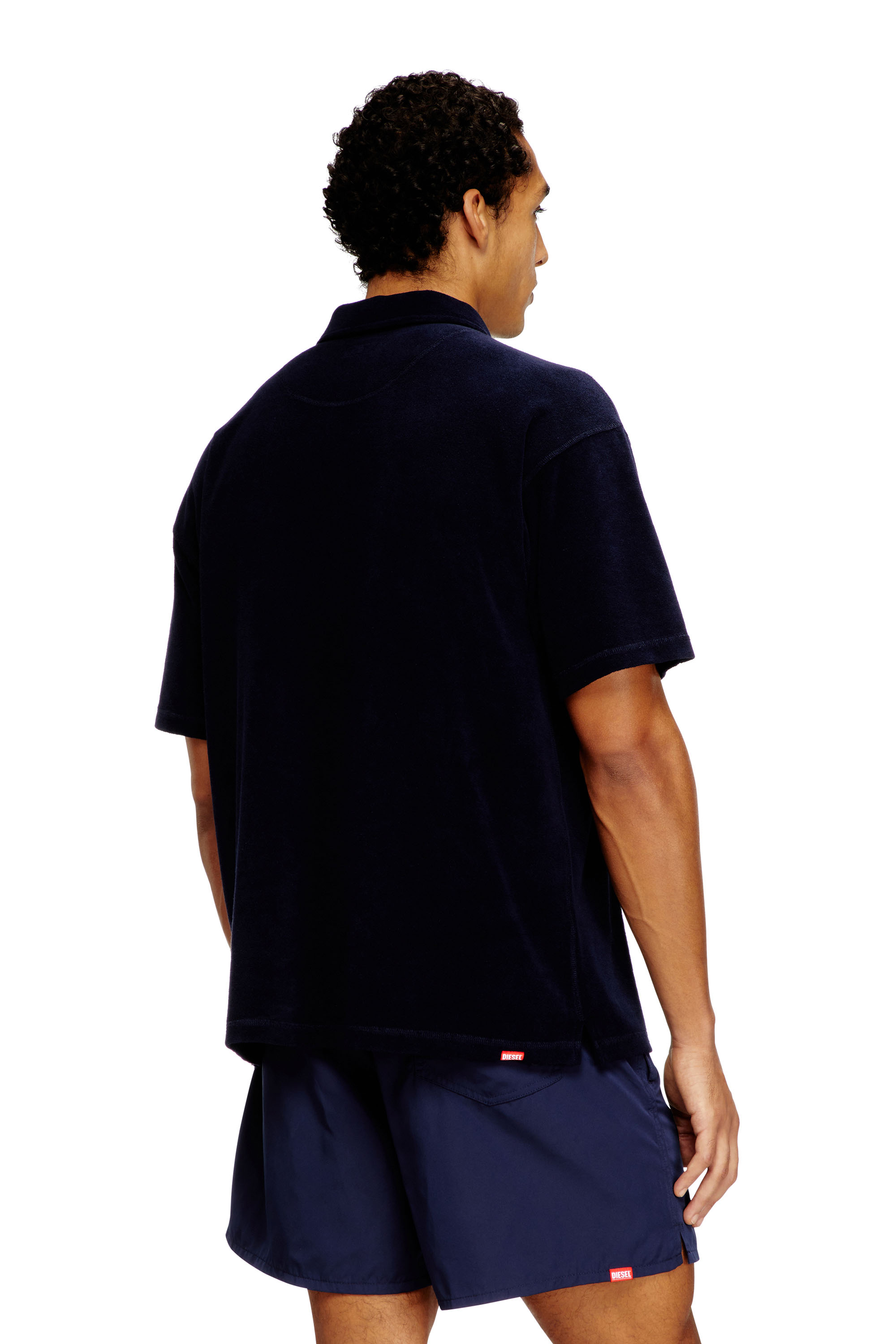 Diesel - JOSHUA-D-CORE, Chemise polo en coton éponge Homme in ToBeDefined - 3