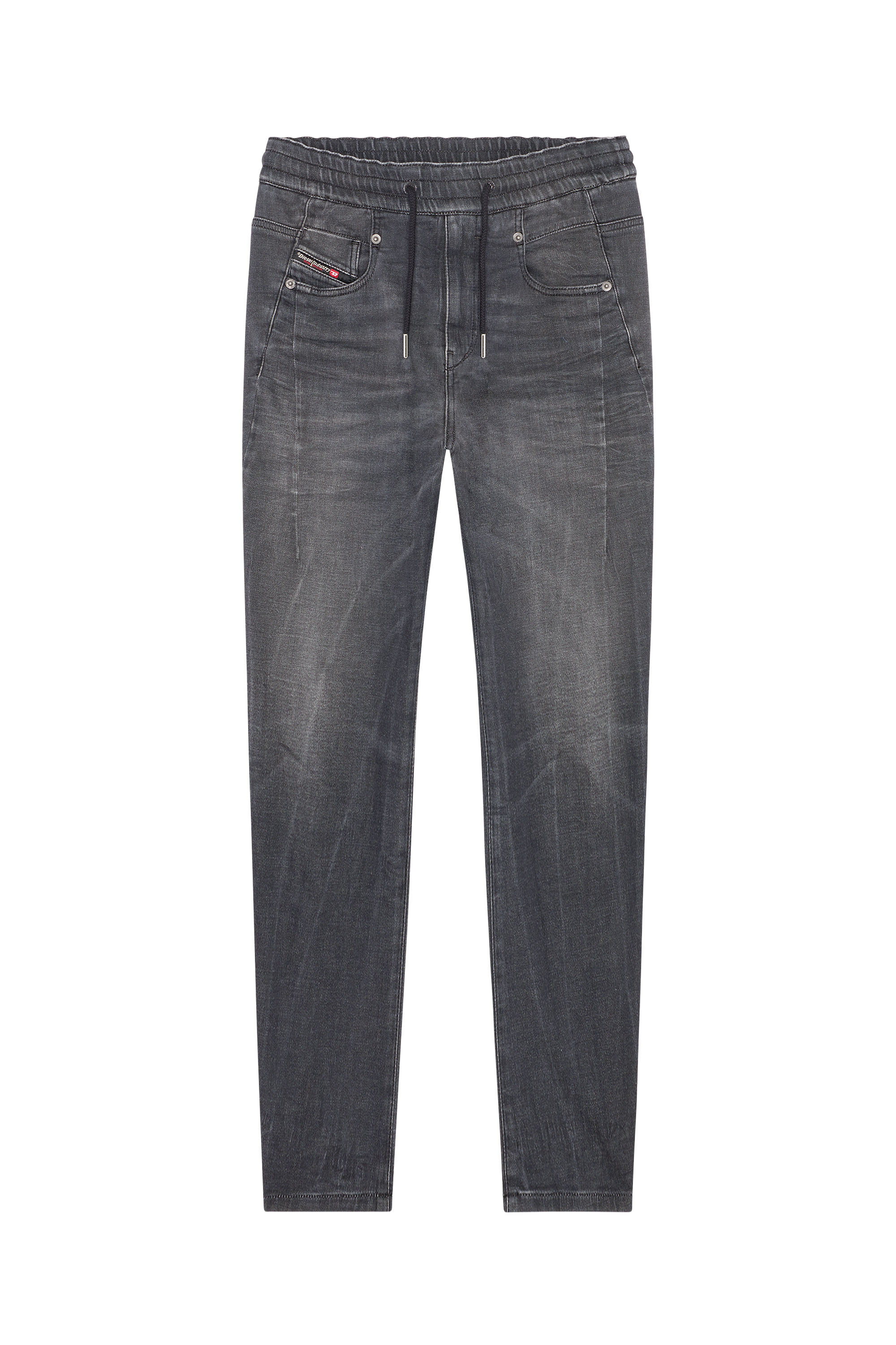 Diesel - Boyfriend Fayza JoggJeans® 068FS, Black/Dark grey - Image 5
