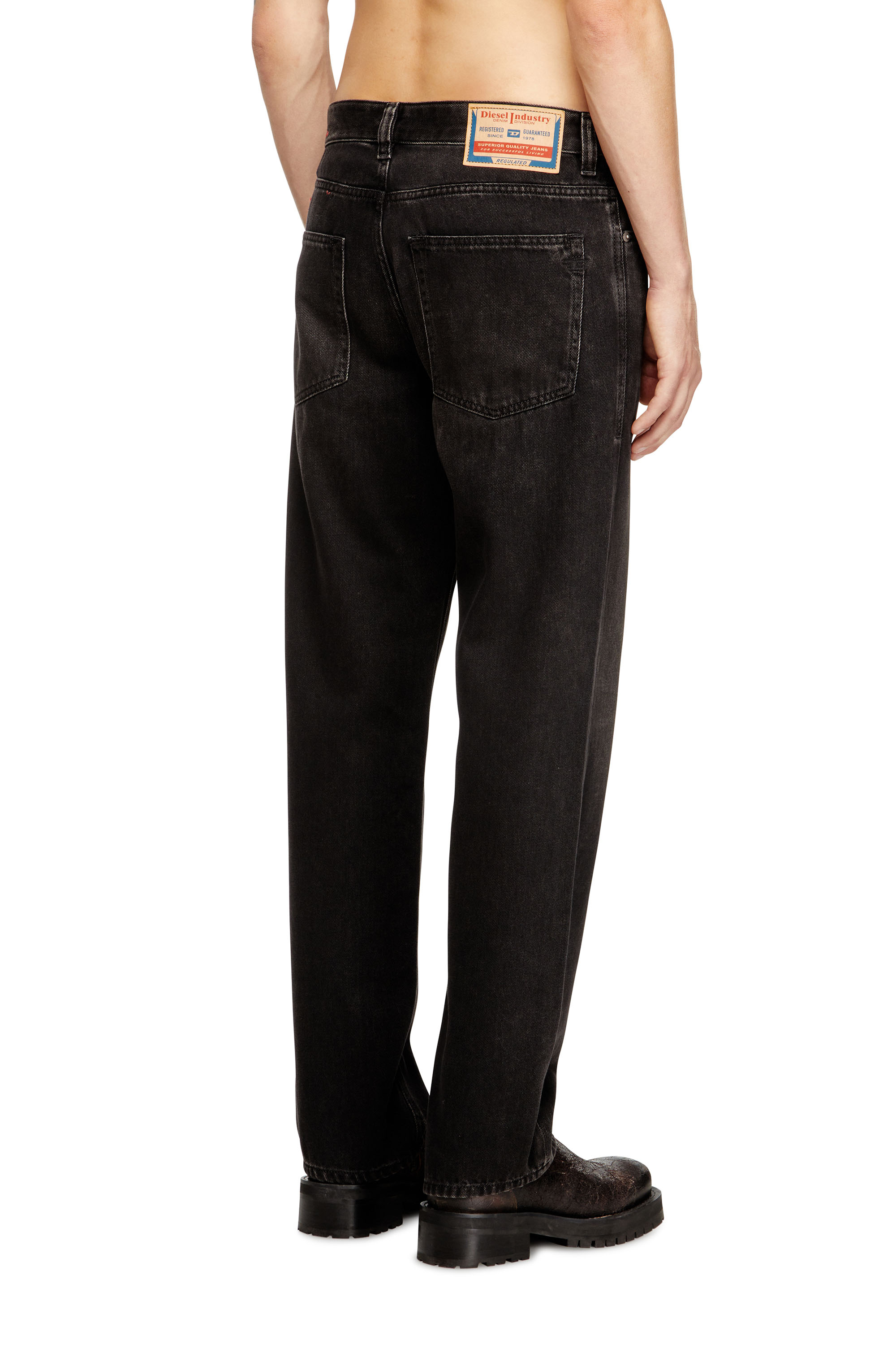 Diesel - Regular Jeans 2024 D-Macs 09J96 Homme, Noir/Gris foncé - Image 4
