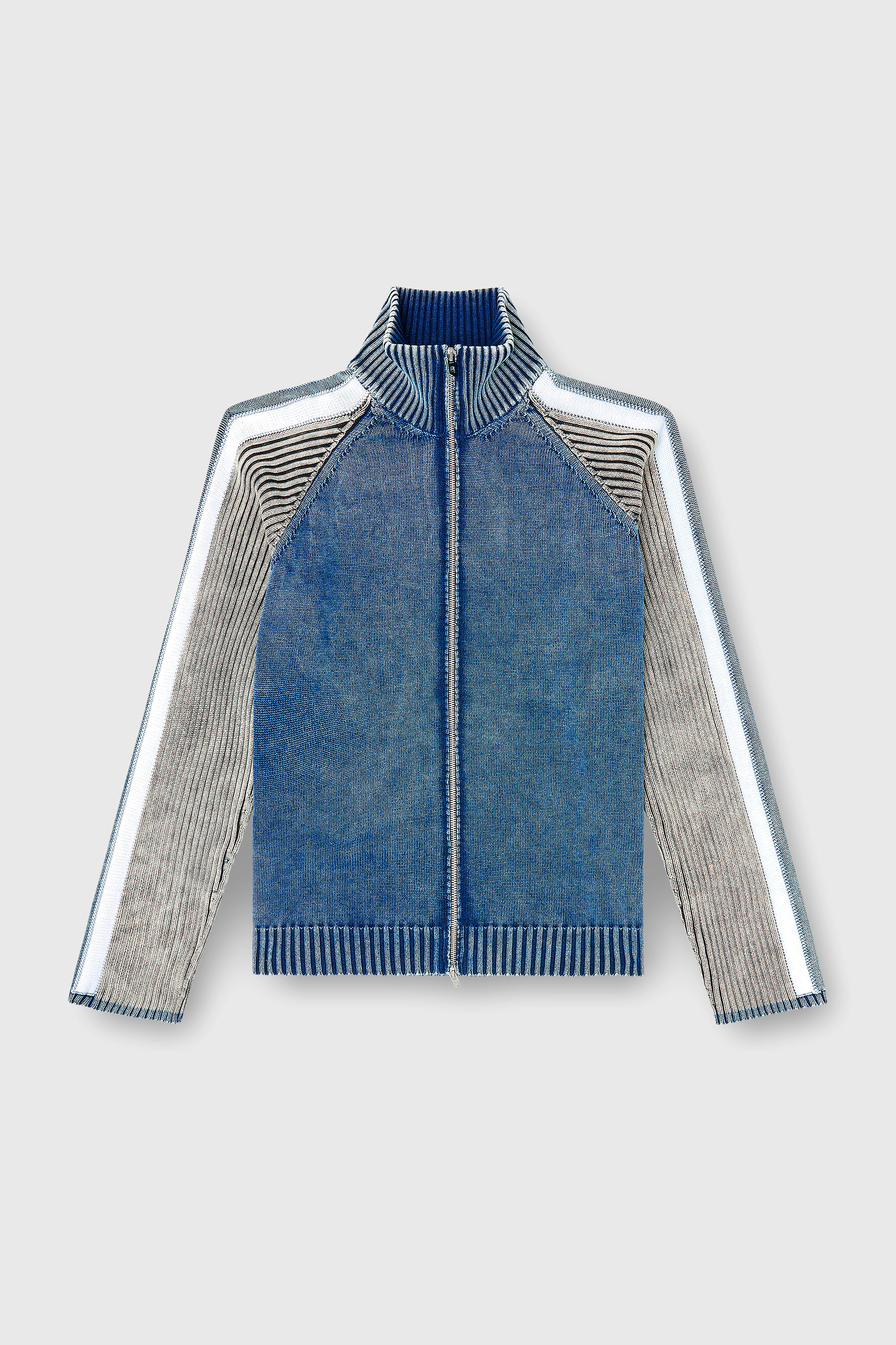 Diesel - K-HERONIMO, Cardigan zipp&eacute; avec bandes sportives Homme in Polychrome - 2