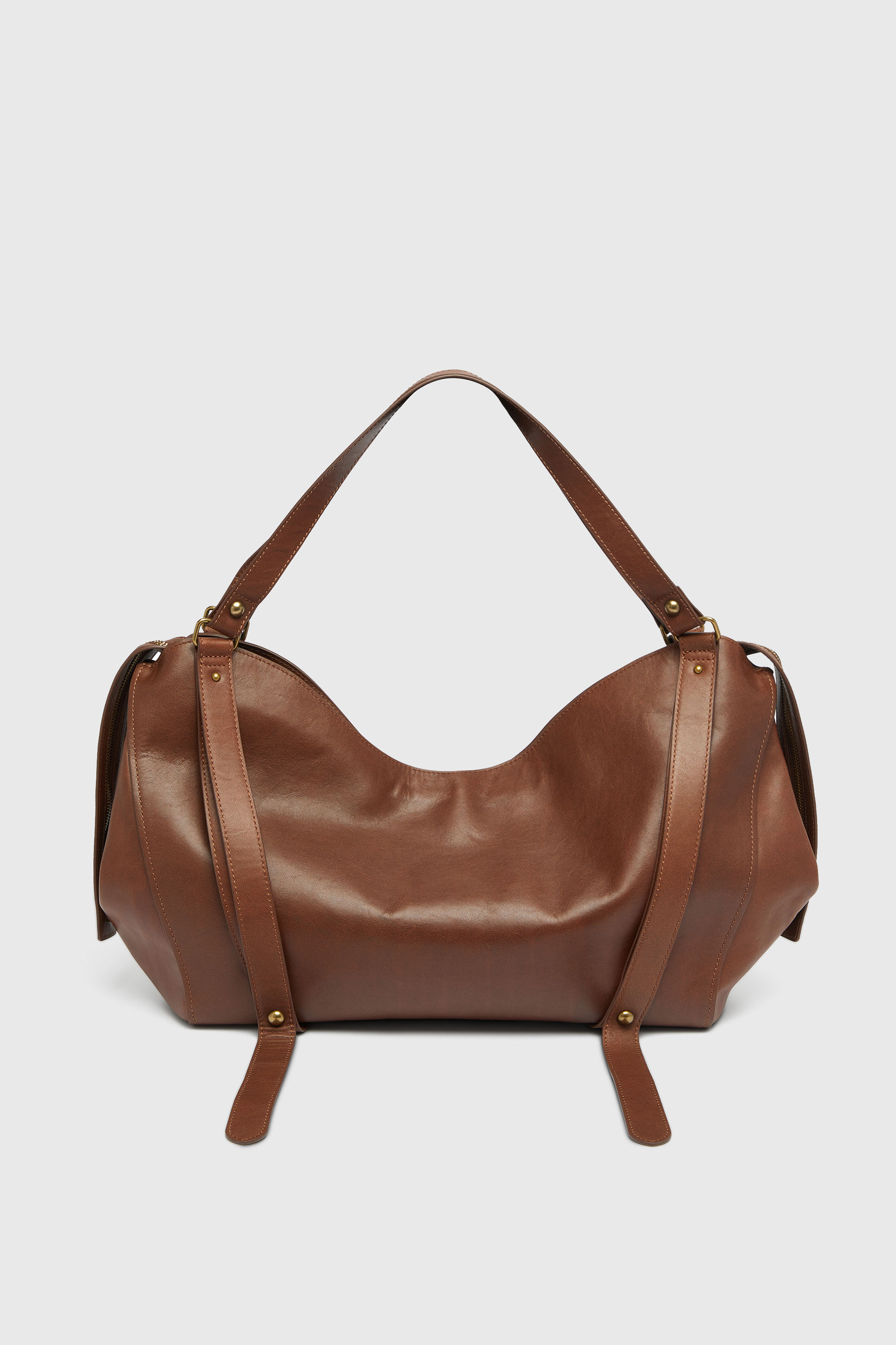 Diesel - D-ONE TOPHANDLE L, D-One-Sac large &agrave; poign&eacute;e sup&eacute;rieure en cuir trait&eacute; Mixte in Marron - 3